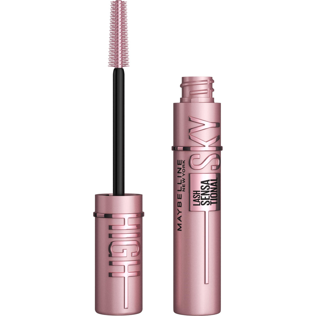 Maybelline Lash Sensational Sky High Washable Mascara Makeup, Volumizing, Lengthening, Defining, Curling, Multiplying, Buildable Formula, Blackest Black, 1 Count Jansha Store