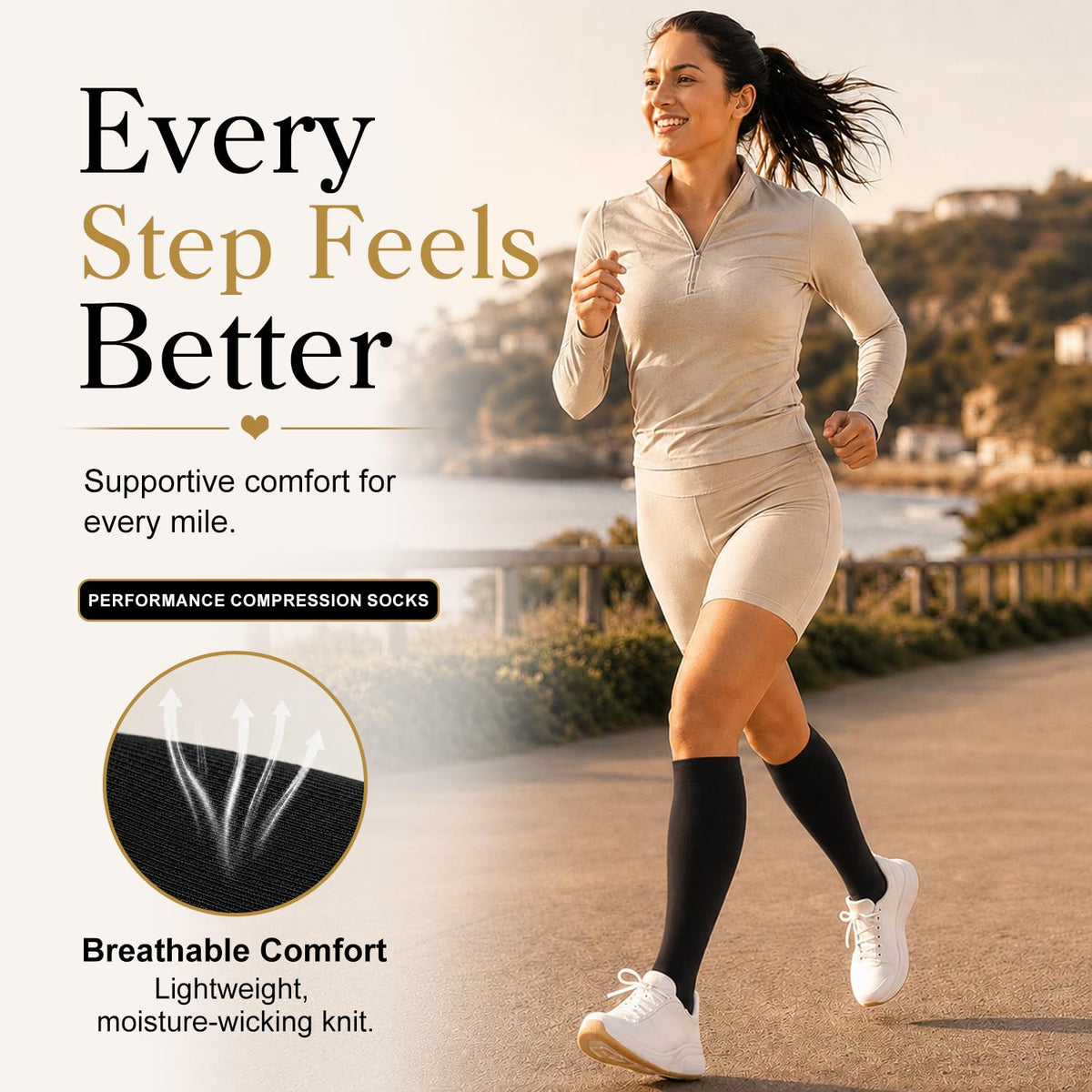 Laite Hebe 4 Pairs-Compression Socks for Women&Men Circulation-Best Support for Nurses,Running,Athletic Jansha Store
