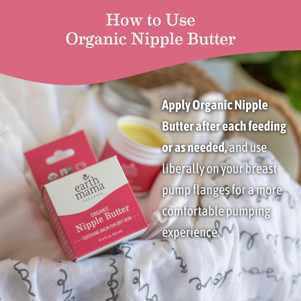 Earth Mama Organic Nipple Butter, Lanolin-Free Breastfeeding Cream, 2 fl oz Jansha Store