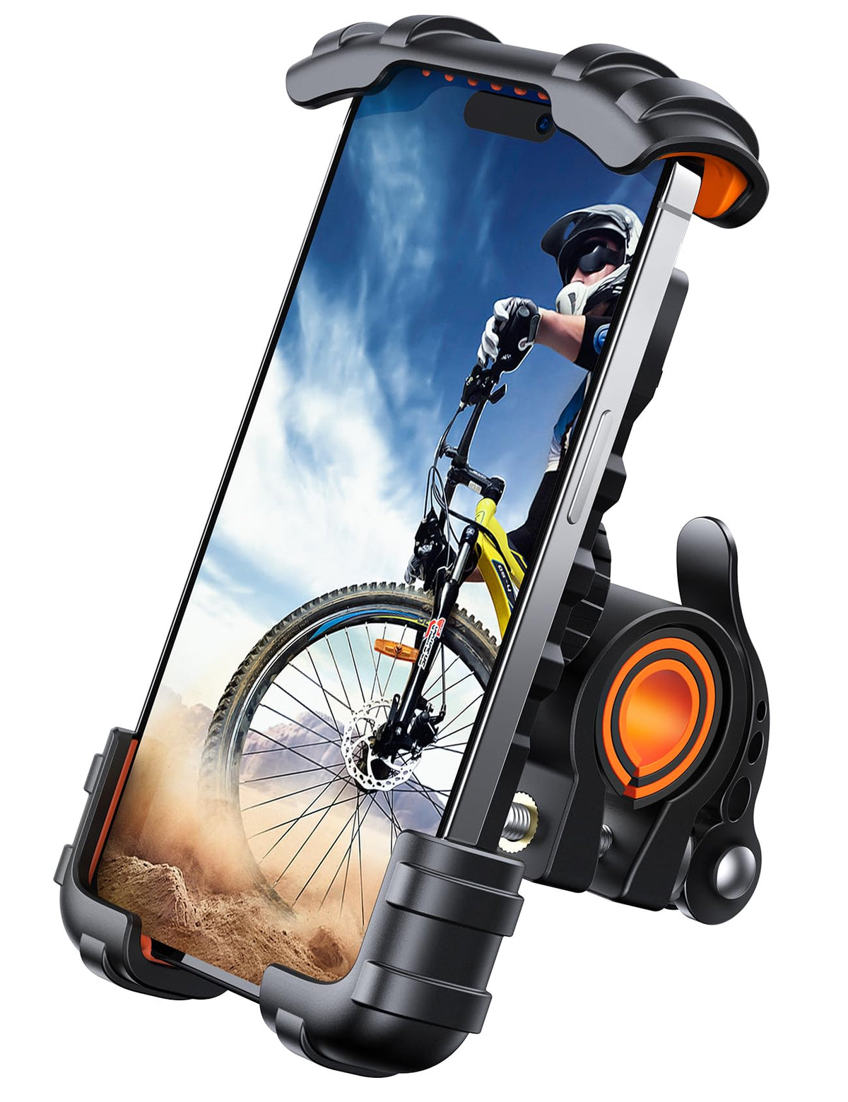 Lamicall Bike Phone Holder Motorcycle Mount - One-Hand Operation, Lockable Jansha Store