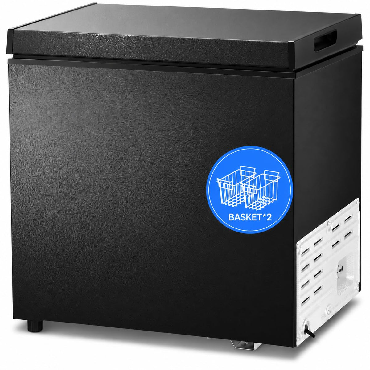 Kismile 1.8 Cu.Ft Mini Chest Freezer, Compact Deep Freezer for Home, Black Jansha Store