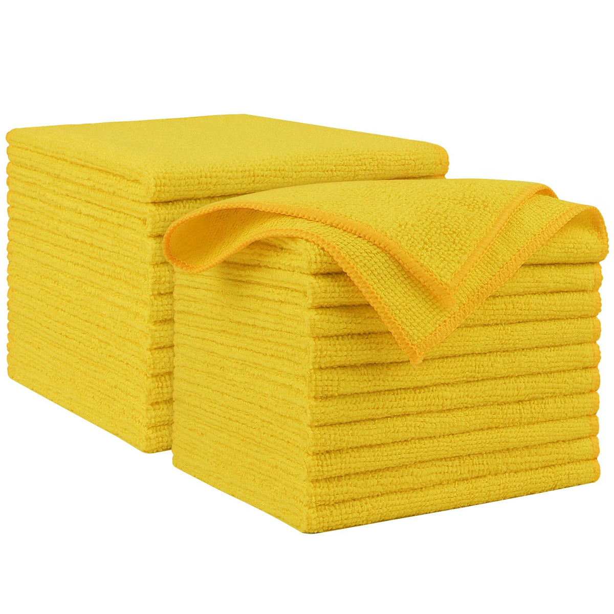 AIDEA Microfiber Cleaning Cloth-50PK, Microfiber Towels for Cars, 12"×12" Jansha Store