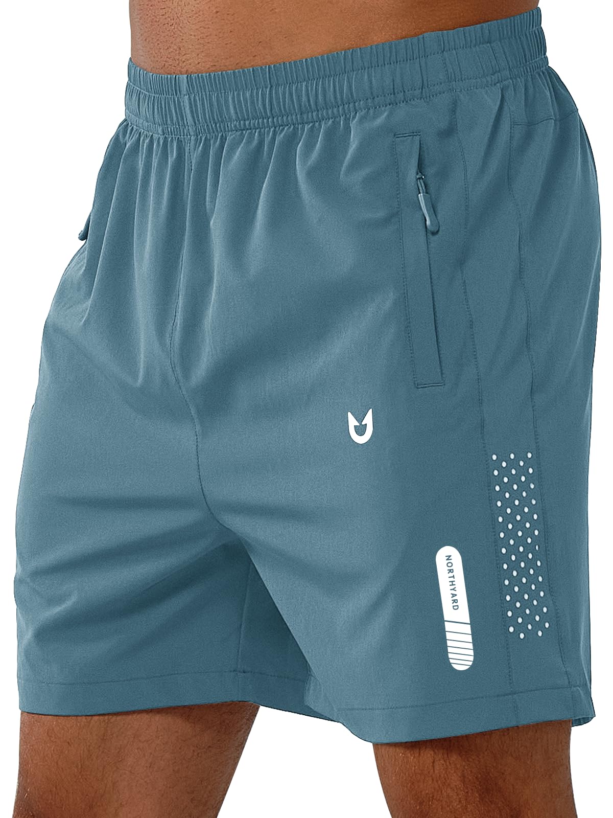 NORTHYARD Men's Athletic Running Shorts Gym Workout 7"/9"/5" Zipper Pockets Jansha Store
