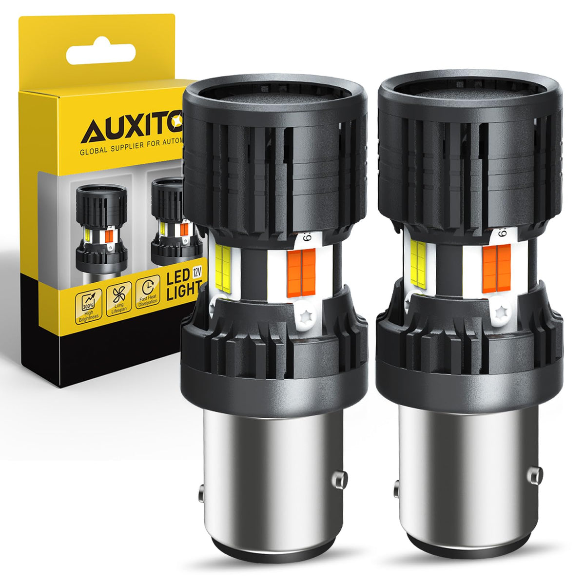 AUXITO 912 921 LED Bulb for Backup Light Reverse Lights High Power 2835 15-SMD Chipsets Error Free T15 906 922 W16W Bulbs, 6000K White, Automotive Light Bulbs (Upgraded, Pack of 2) Jansha Store