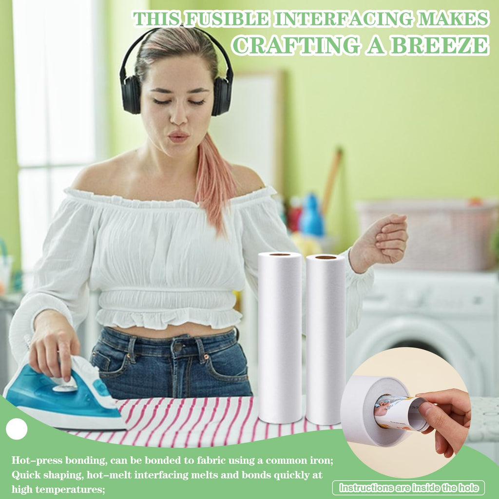 Medium Weight Interfacing Fabric for Sewing Iron On Fusible Interfacing Jansha Store