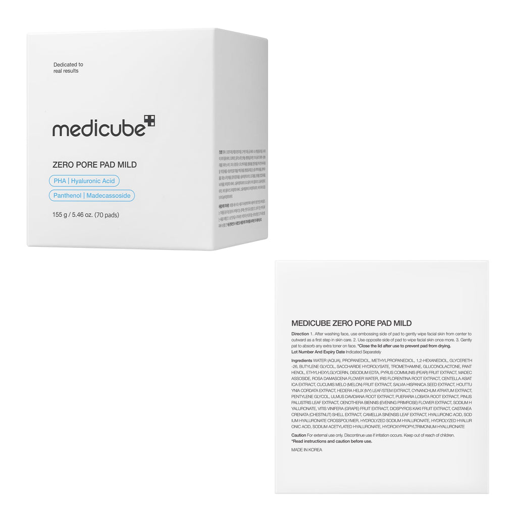 medicube Toner Pads Zero Pore Pad 2.0 for Exfoliation and Pore Care Jansha Store