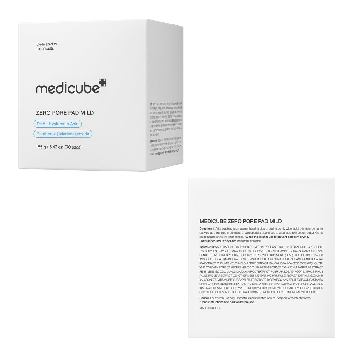 medicube Toner Pads Zero Pore Pad 2.0 for Exfoliation and Pore Care Jansha Store