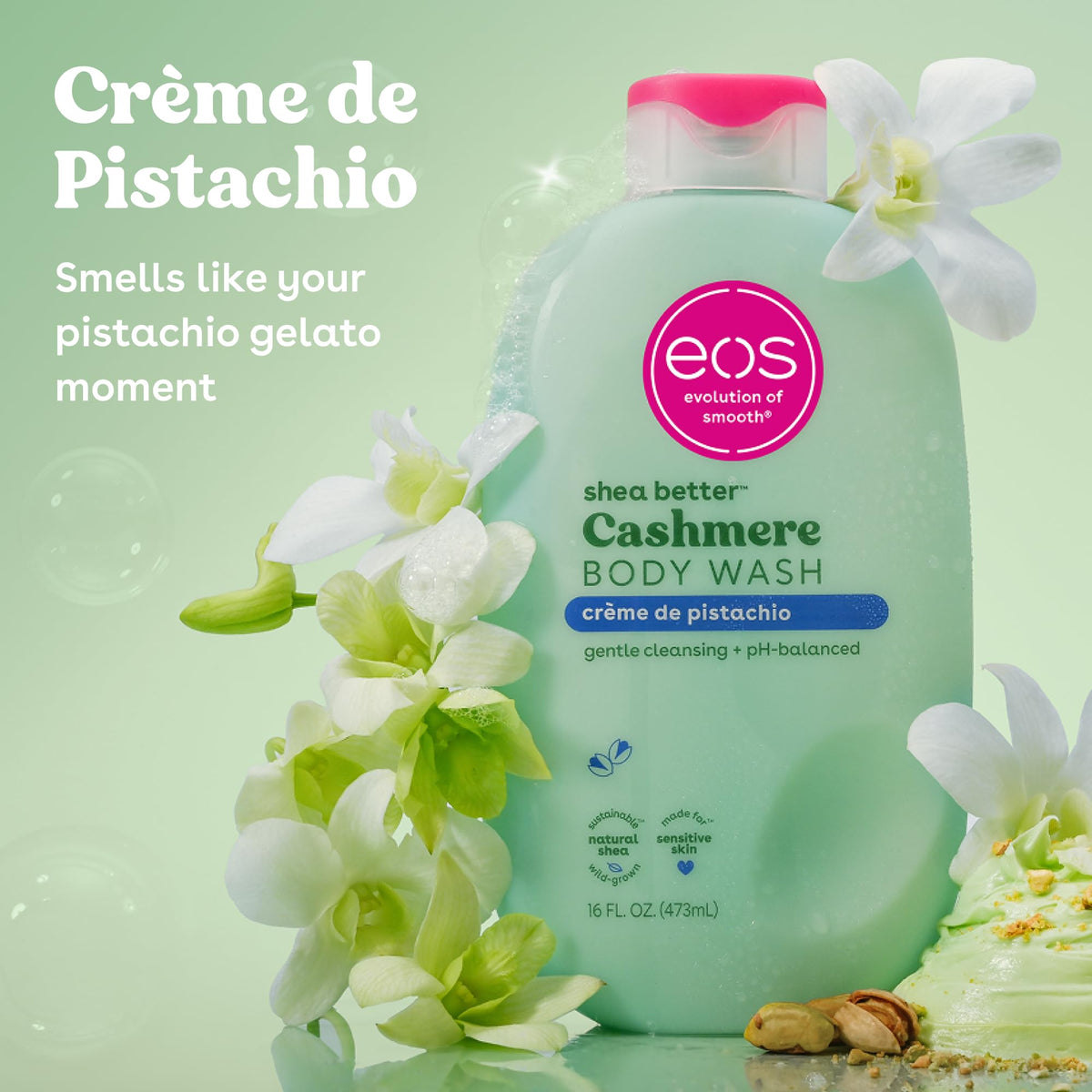 eos Cashmere Body Wash- Vanilla Cashmere, Creamy Gel with Shea Butter, 16 fl oz Jansha Store