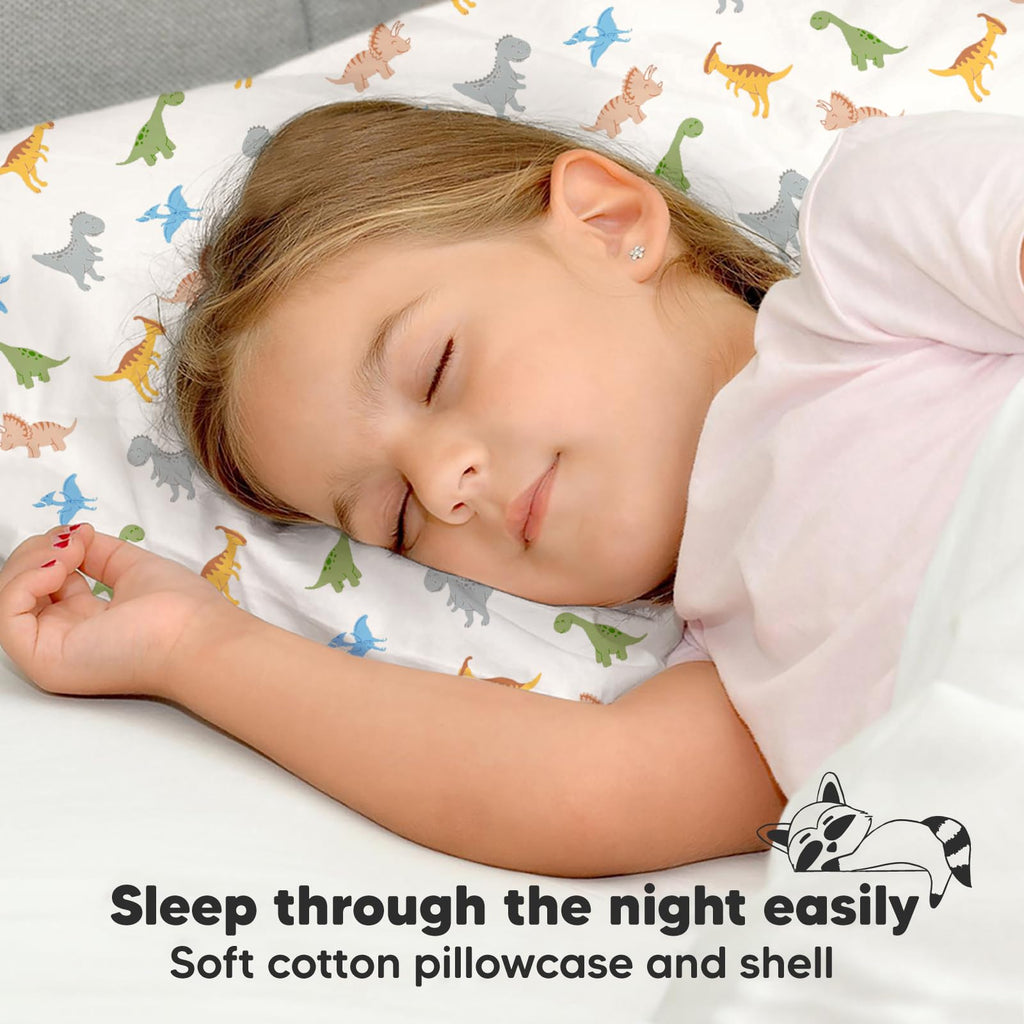 Toddler Pillow with Pillowcase, 13x18 My Little Dreamy Pillow (Flora Vale) Jansha Store