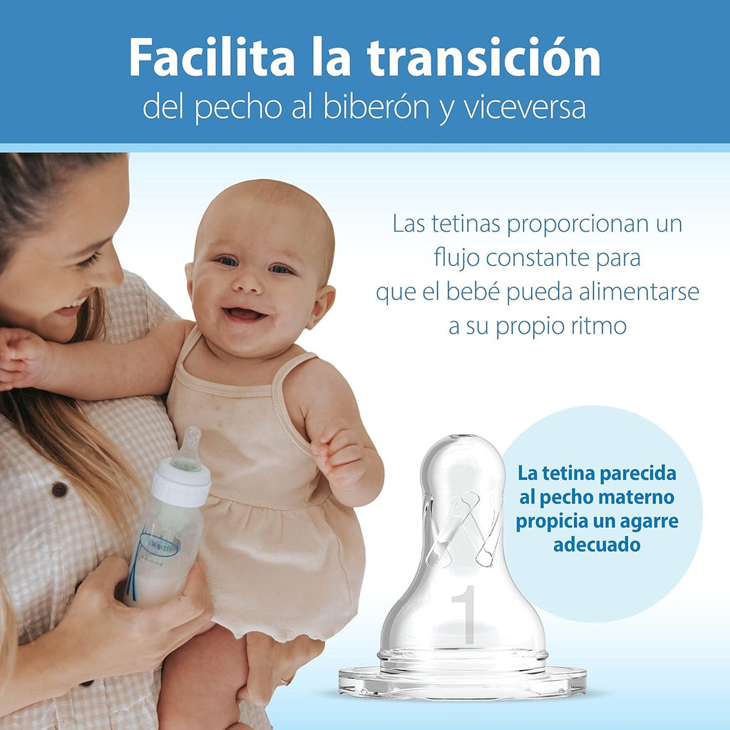 Dr. Brown's Anti-Colic Options+ Narrow Baby Bottle, Clear, 4 oz, 4-Pack Jansha Store