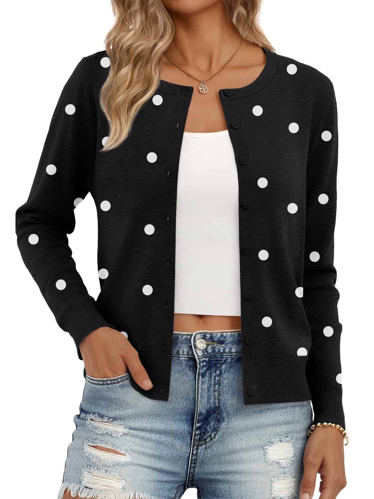Trendy Queen Women's Lightweight Knit Cardigan Jansha Store