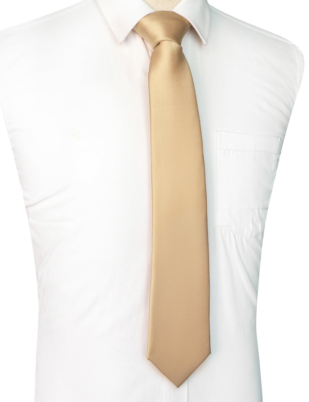 JEMYGINS Solid Color Tie Mens Necktie for Business and Wedding Jansha Store
