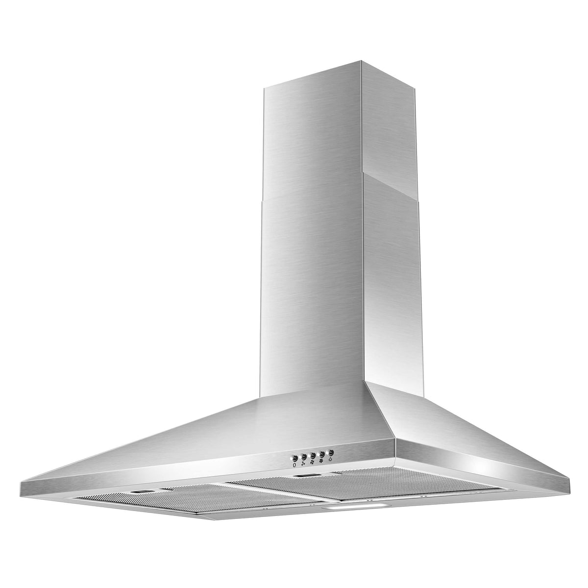 SNDOAS Black Range Hood,Wall Mount Range Hood 30 inch,Stainless Steel Kitchen Hood with Ducted/Ductless Convertible,Stove Vent Hood,Aluminum Filters,3 Speed Exhaust Fan,LED Light,Button Control Jansha Store