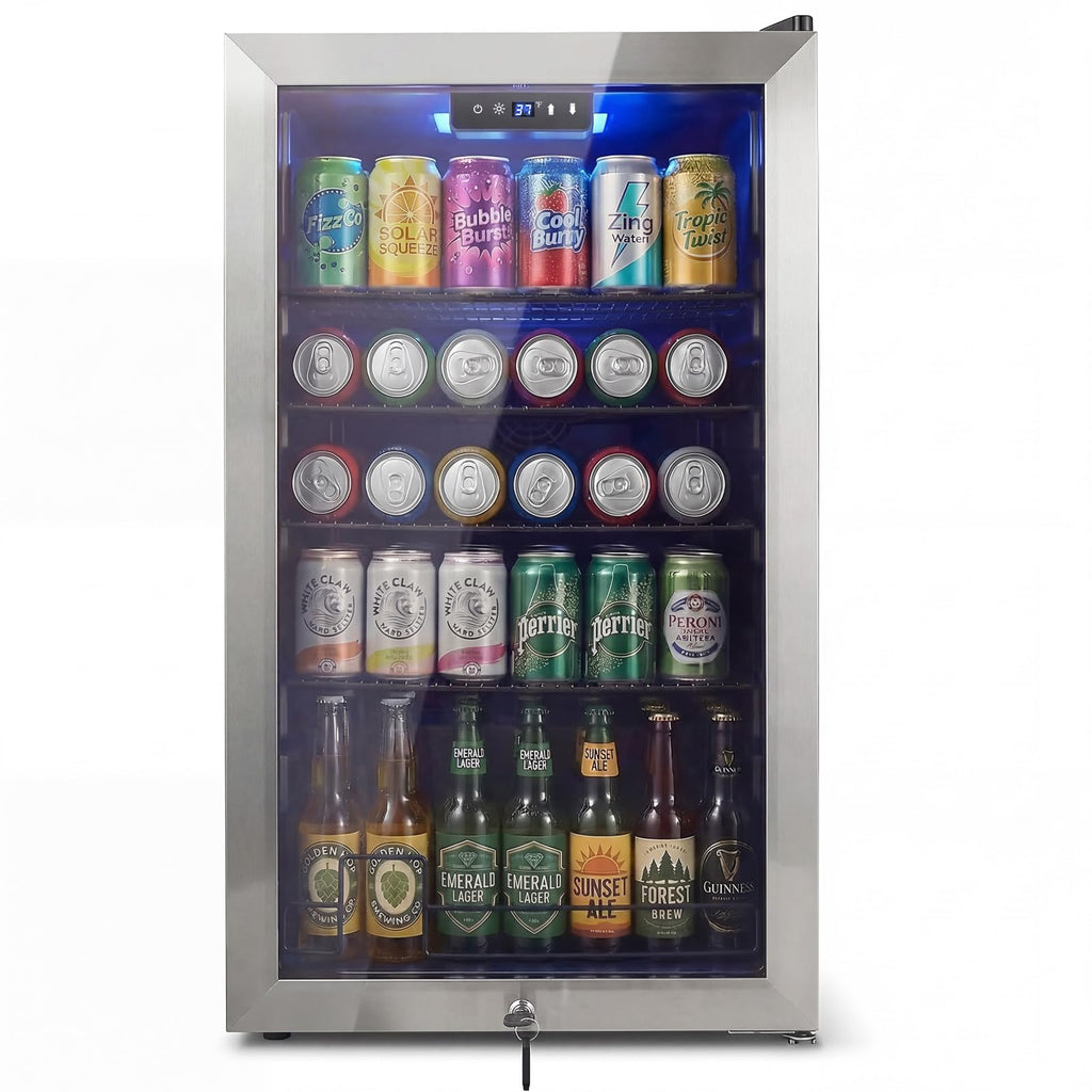 24 Inch Upgraded Dual Zone Wine and Beverage Refrigerator Cooler Jansha Store