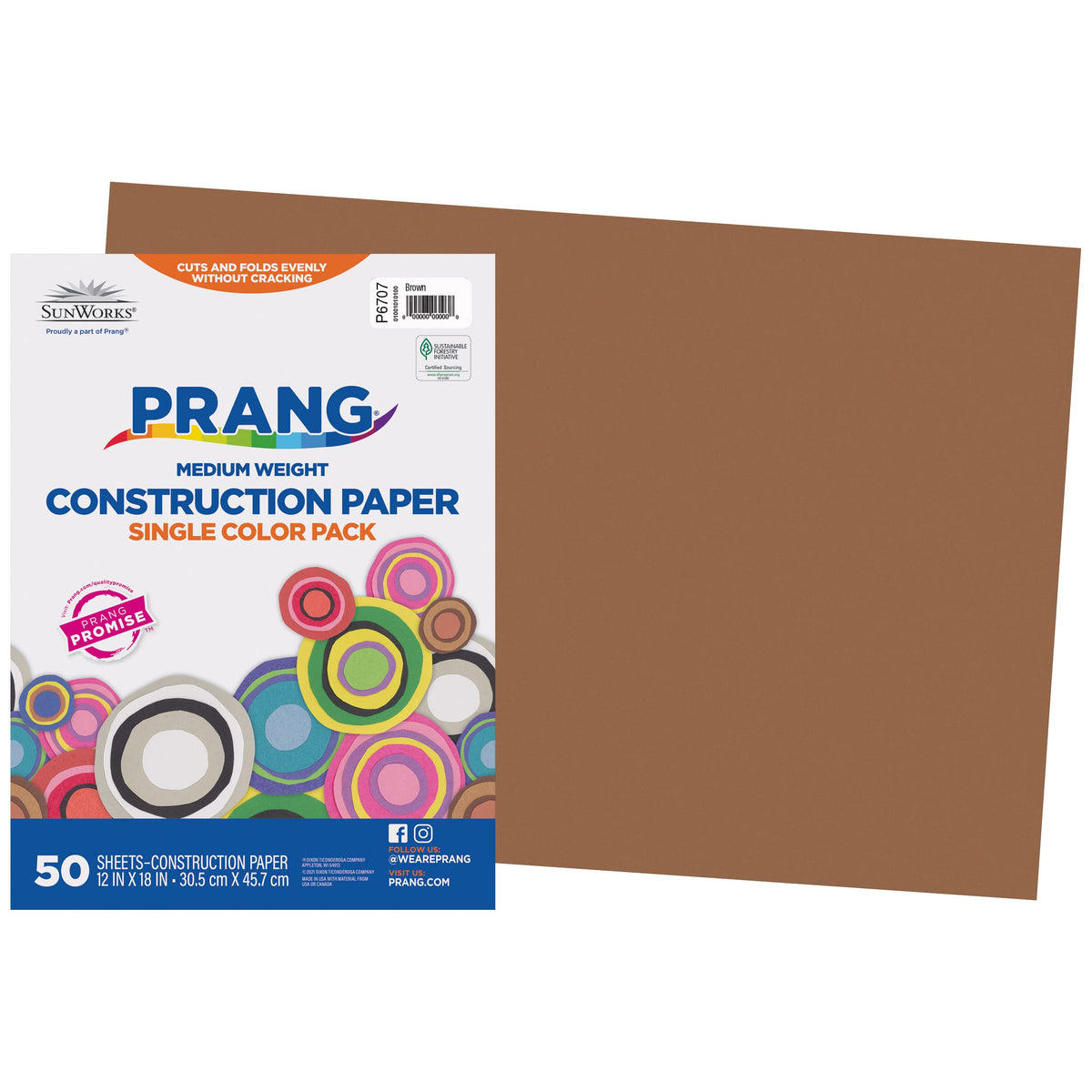 Prang (Formerly SunWorks) Construction Paper, 10 Assorted Colors, 12" x 18", 50 Sheets Jansha Store