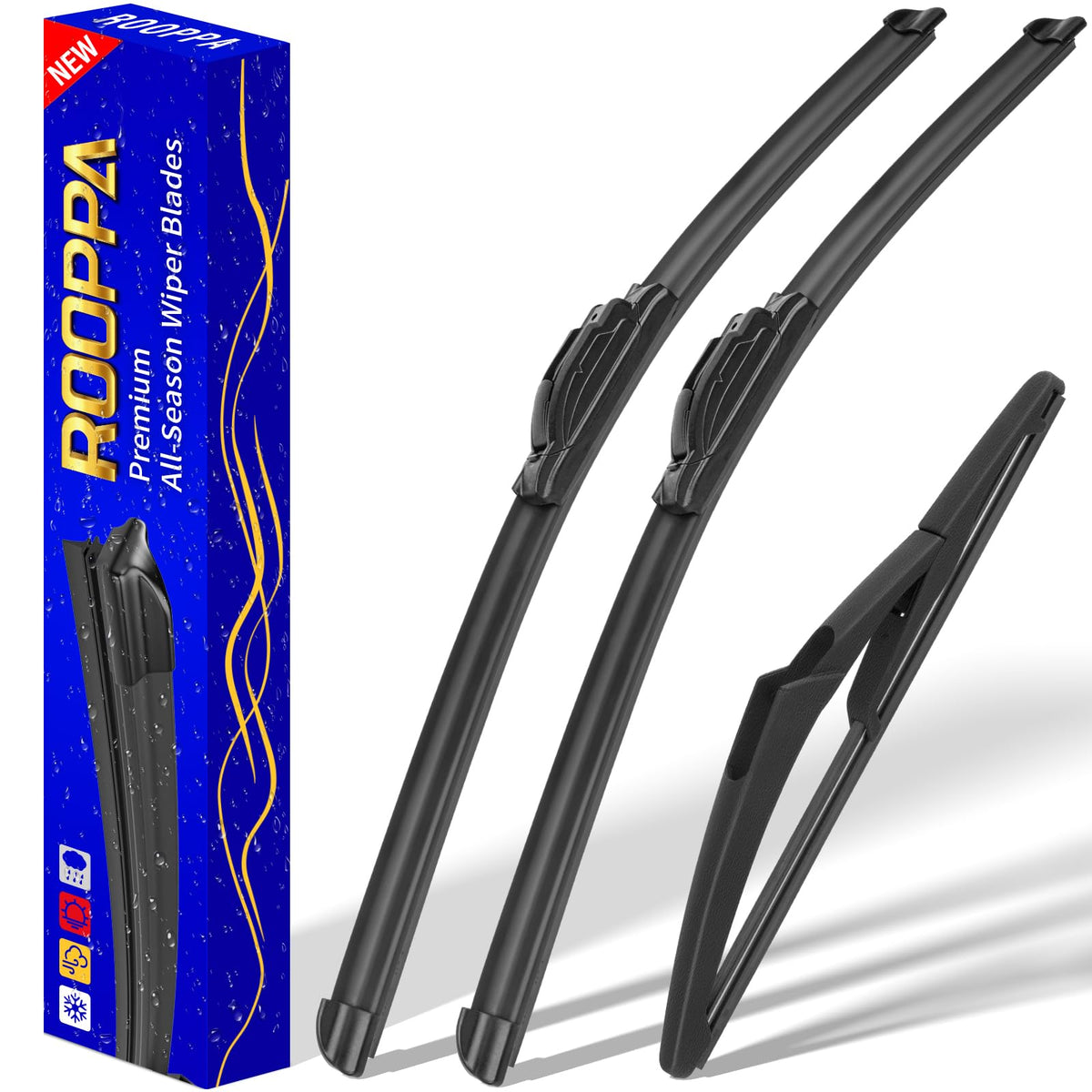 3 Wipers Fits Subaru Forester 2012-2018 Outback 2015-2019 Wiper Blades Jansha Store