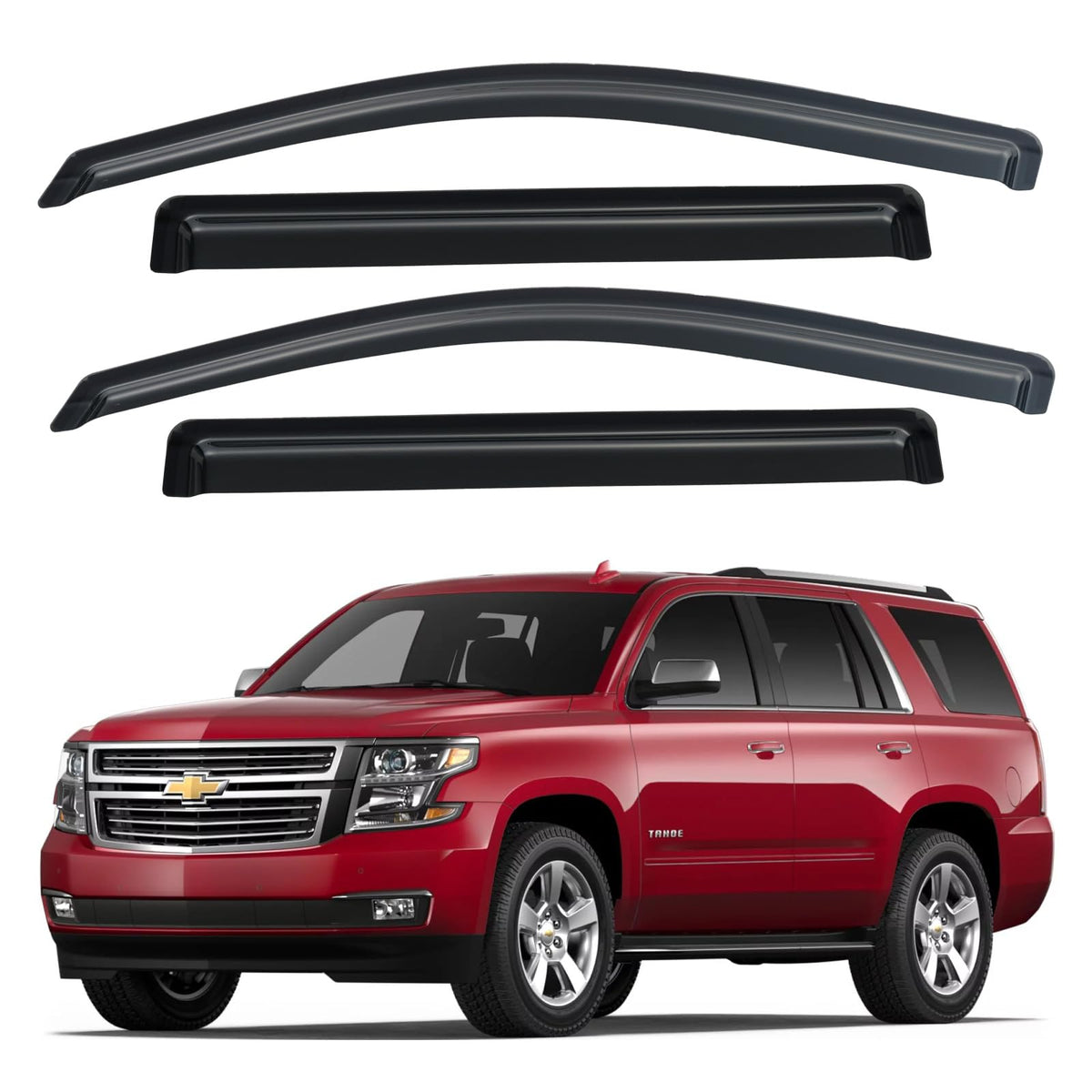 Window Visors Rain Guards for 2015-2026 Ford F150 Crew/SuperCrew Cab Jansha Store