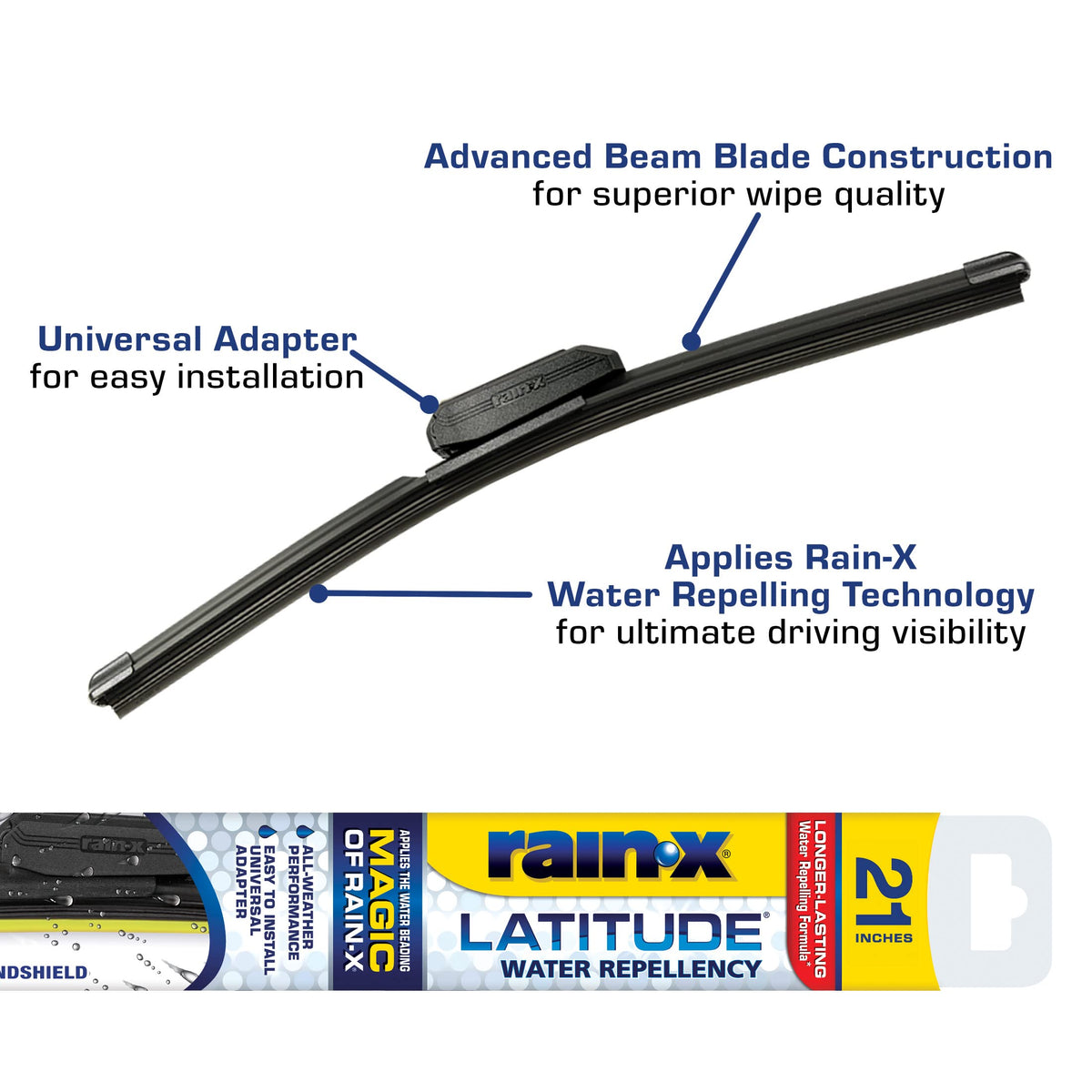 Rain-X 810363 Repellency Water Repellent Wiper Blades, 22" Windshield Wipers (Pack of 2), All Weather Streak-Free for Enhanced Visibility w/Water Repellency Formula [Amazon Exclusive] Jansha Store