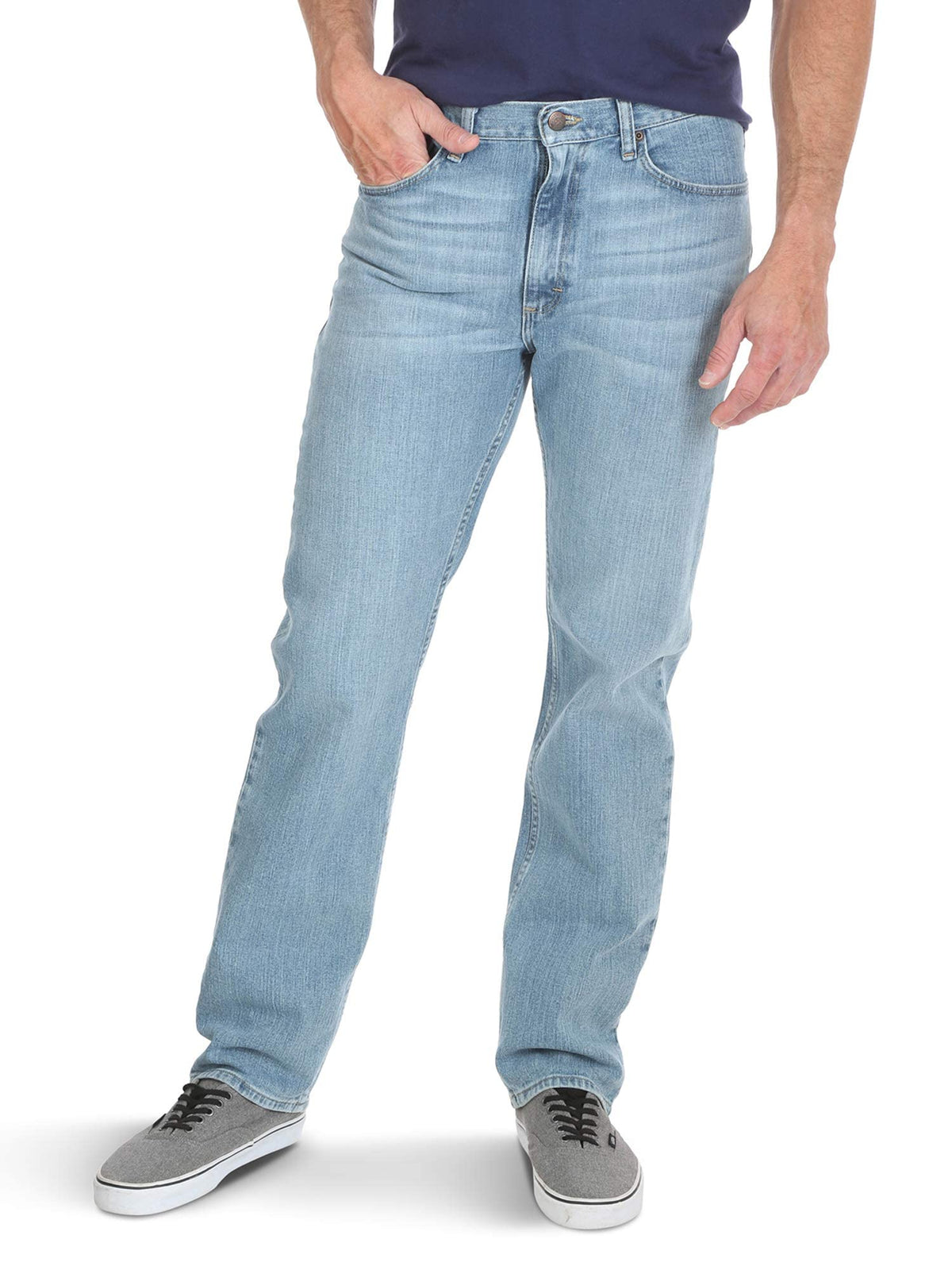 Wrangler Authentics Men's Classic 5-Pocket Regular Fit Flex Jean Jansha Store