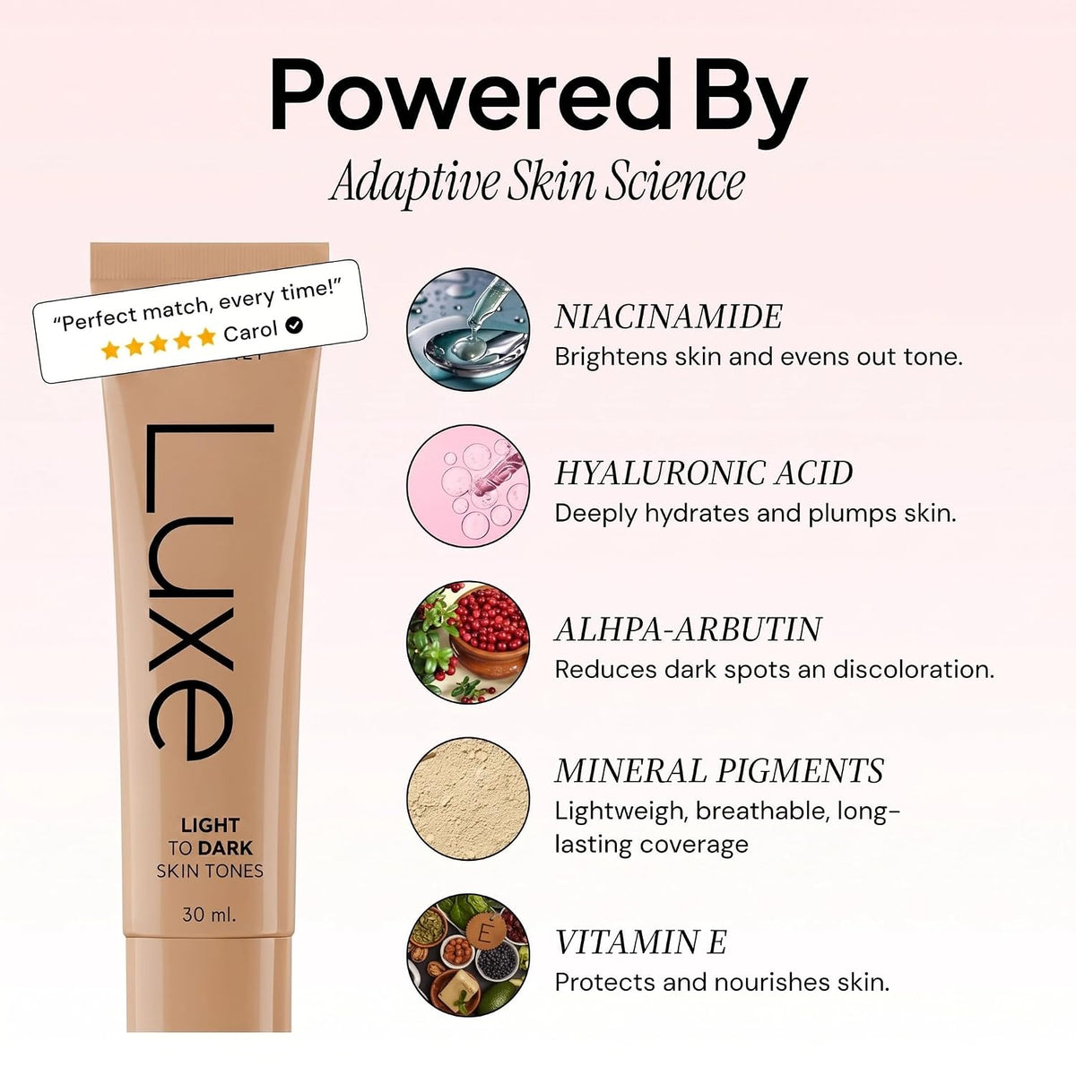 Luxe Color Changing Foundation – Medium Jansha Store