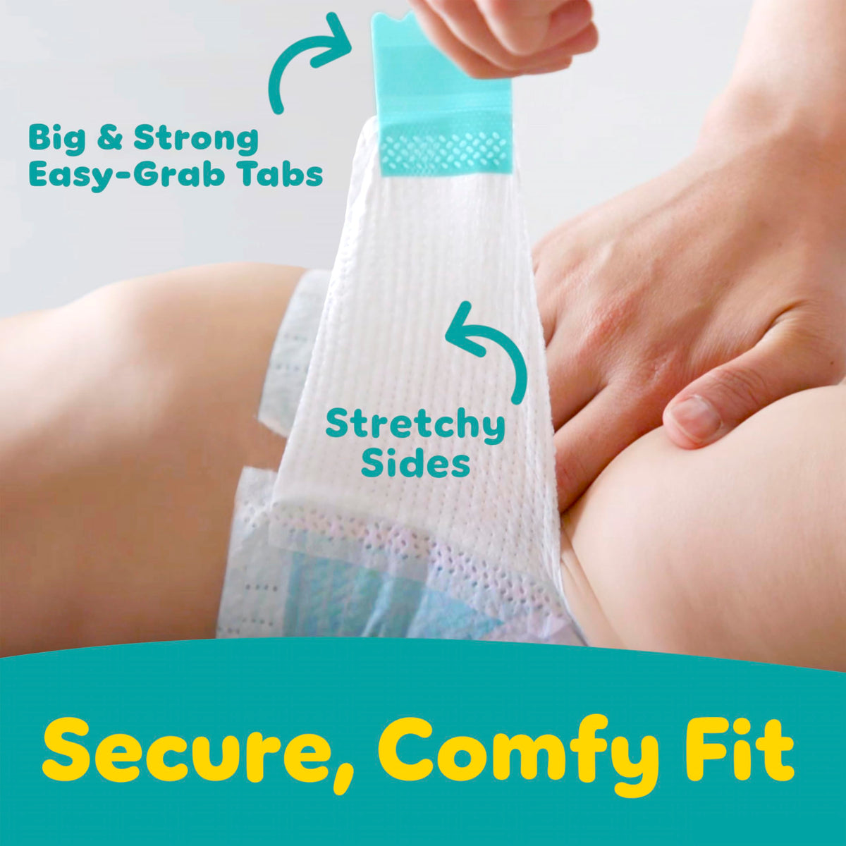 Pampers Baby Dry Ultra Cushiony Diapers, Size 3 (13-26 lbs), 104 Count, Up to 100% Leakproof (Packaging May Vary) Jansha Store