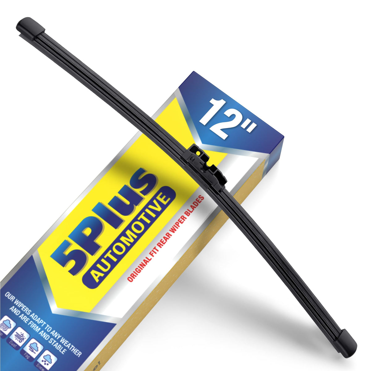 5 PLUS RearQuiet 12 Inch Rear Wiper Blade,OEM Replacement Rear Window Wiper Jansha Store