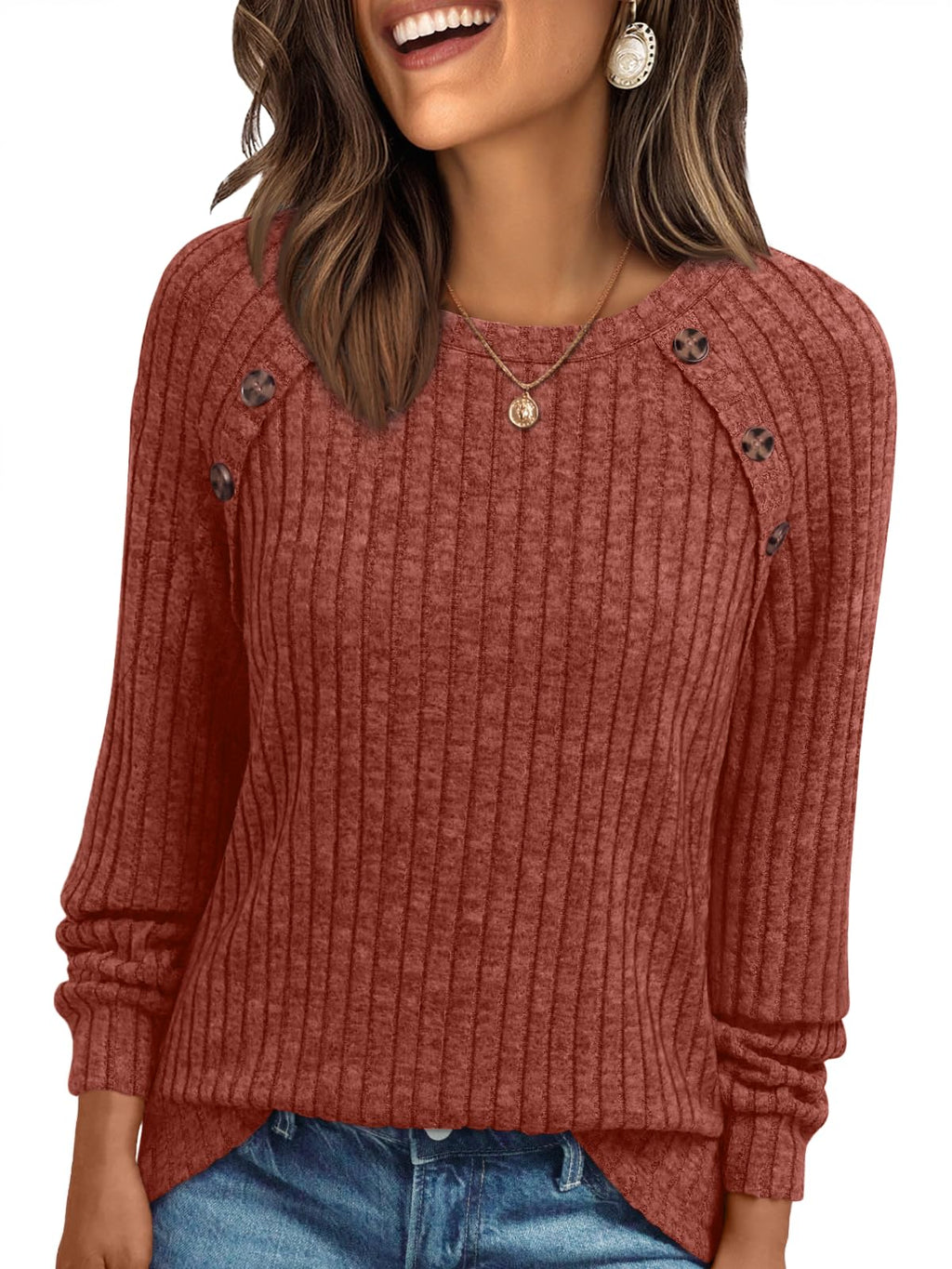 AUTOMET Womens Long Sleeve Shirts Fall Sweaters Business Casual Tops Blouse Jansha Store