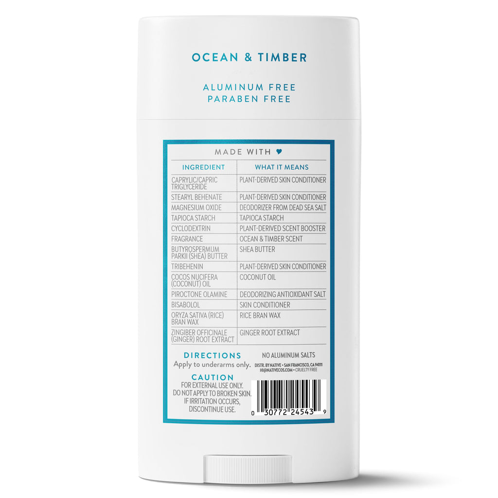Native Aluminum Free Deodorant, Vanilla & Sandalwood, Large Size Stick, 72 Hour Odor Control, for Women & Men, Contains Naturally Derived Ingredients, 3.1 oz Jansha Store