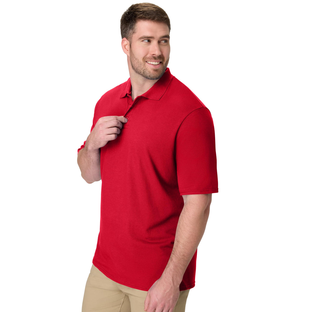Hanes Men’s X-Temp Short Sleeve Polo Shirt, Midweight Men's Shirt Jansha Store