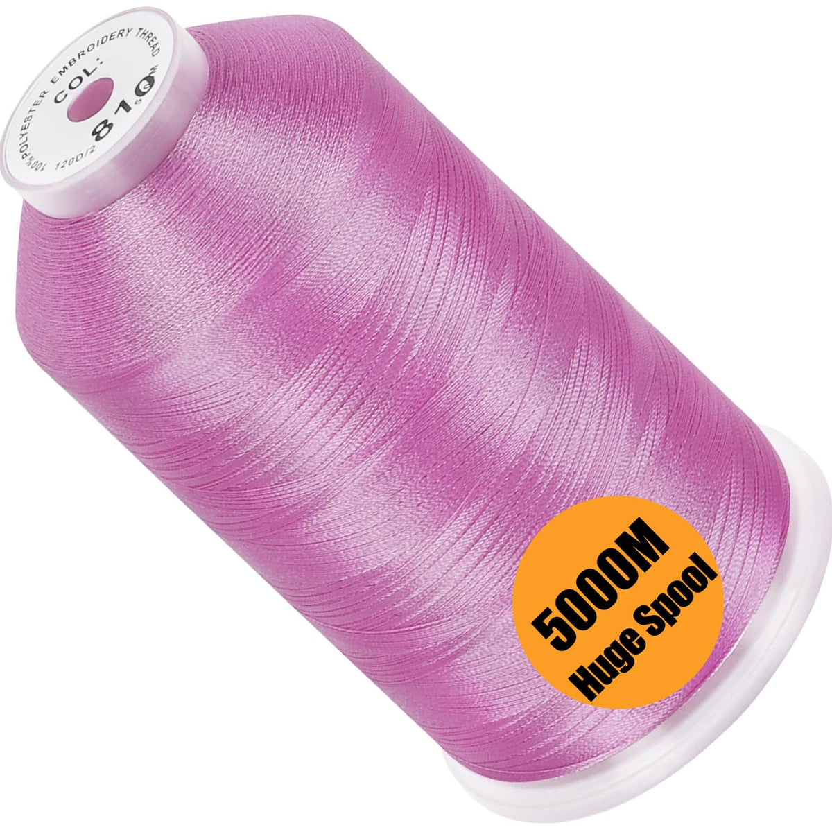 New brothread 5000M Huge Spool Embroidery Machine Thread - White Jansha Store