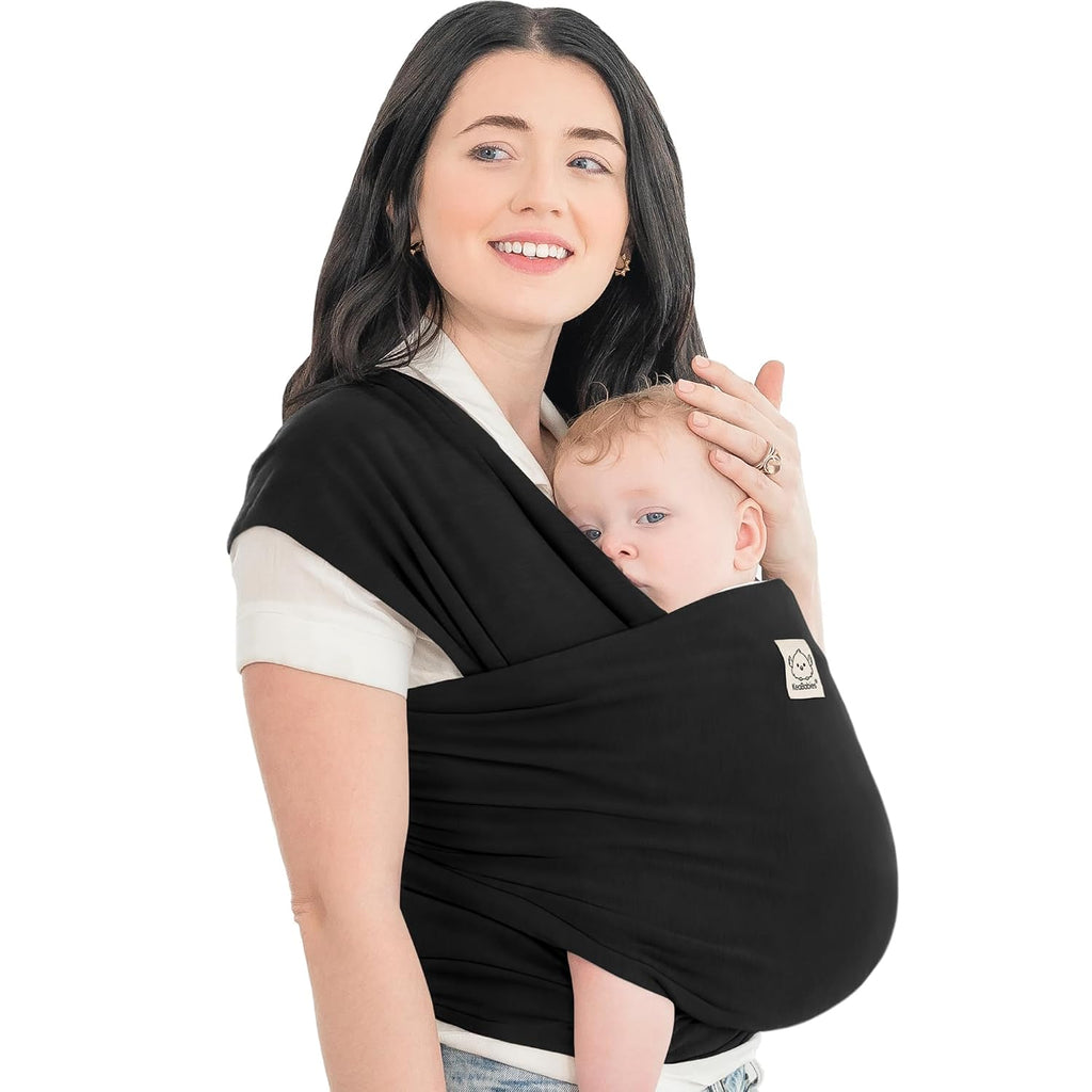 KeaBabies Baby Wrap Carrier, All in 1 Original Baby Carrier, Trendy Black Jansha Store