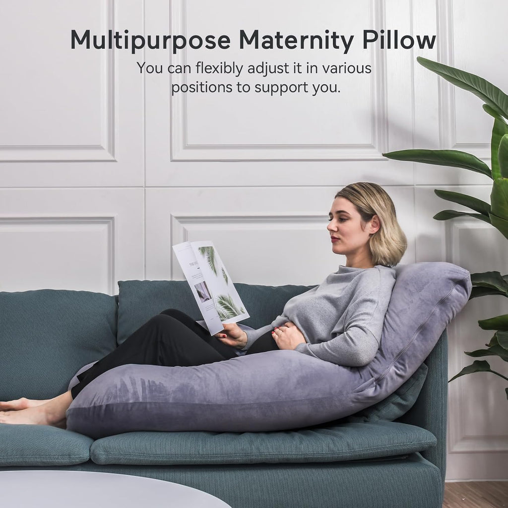 Momcozy Pregnancy Pillow for Sleeping - U Shaped Full Body Maternity Pillow Jansha Store