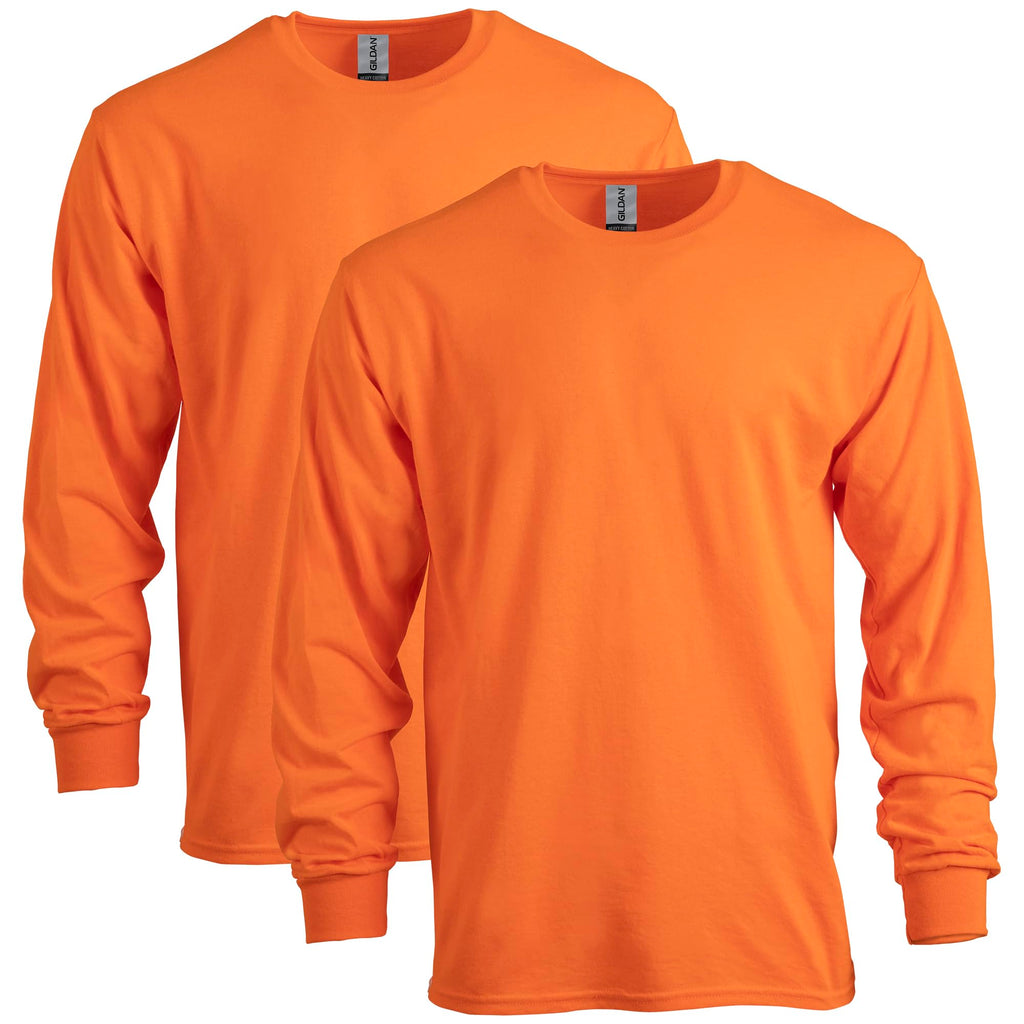 Gildan Adult Heavy Cotton Long Sleeve T-Shirt, Style G5400, 2-Pack Jansha Store