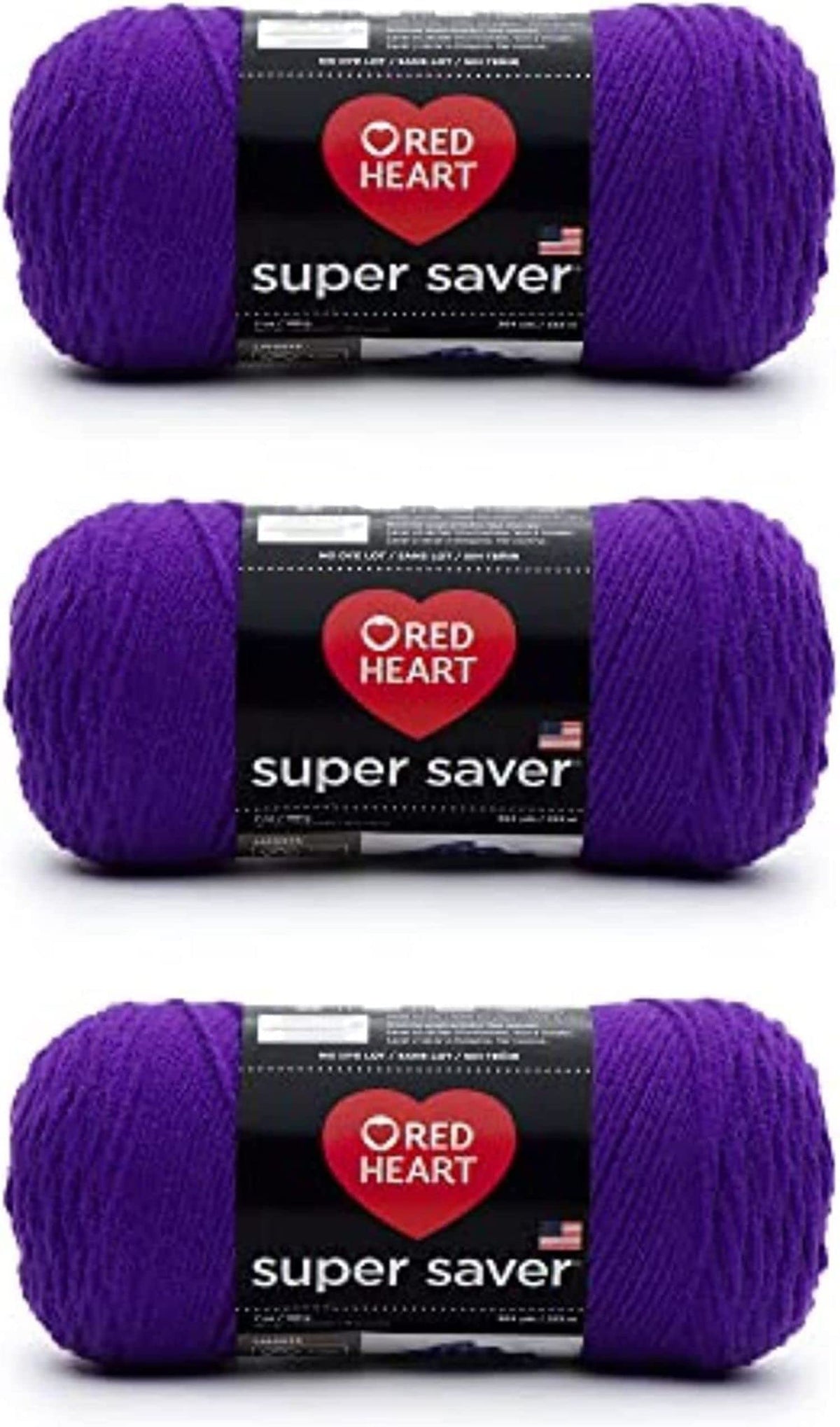 Red Heart Super Saver Yarn for Crocheting & Knitting, Medium Thyme, 3-Pack Jansha Store