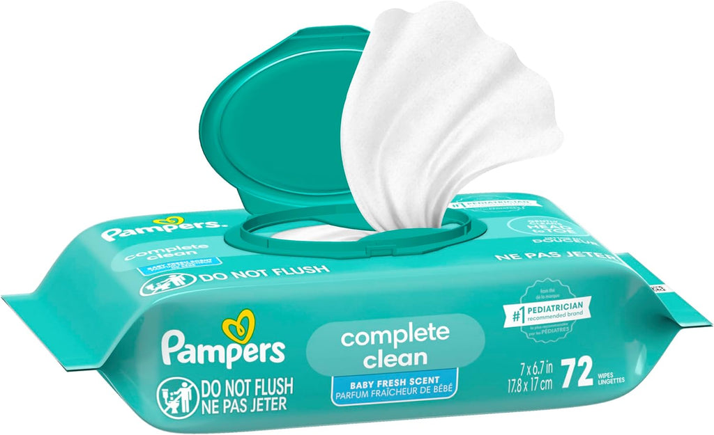Pampers Complete Clean Baby Wipes - Fresh Scent 1X 72 Count Jansha Store