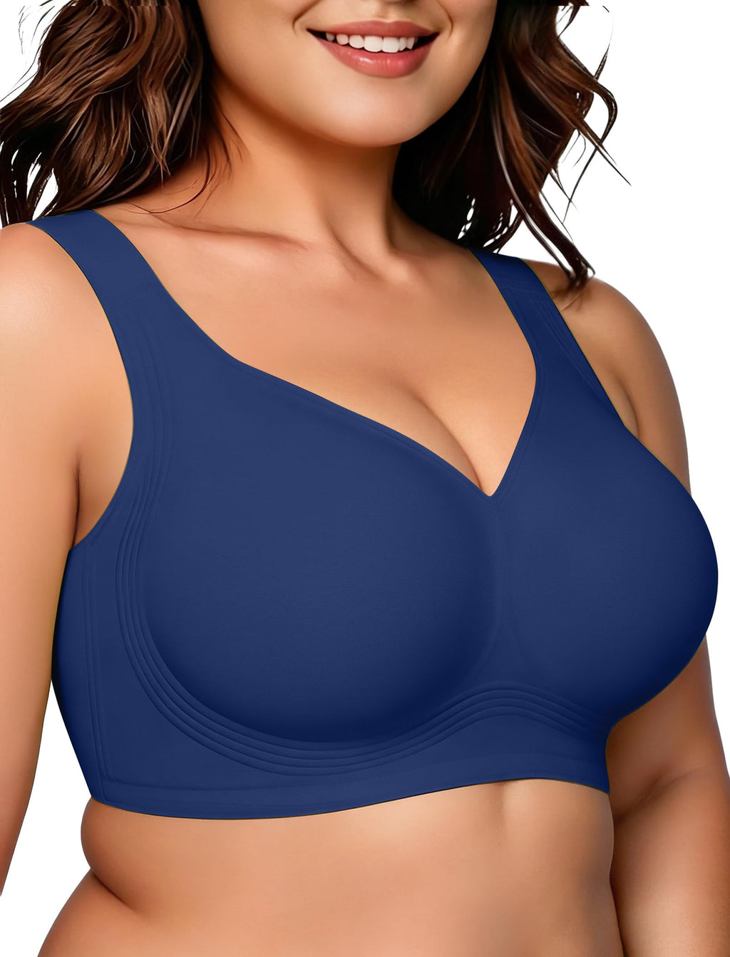 OEAK Womens Wireless Jelly Bras Plus Size Support Push Up Comfortable Bra Jansha Store