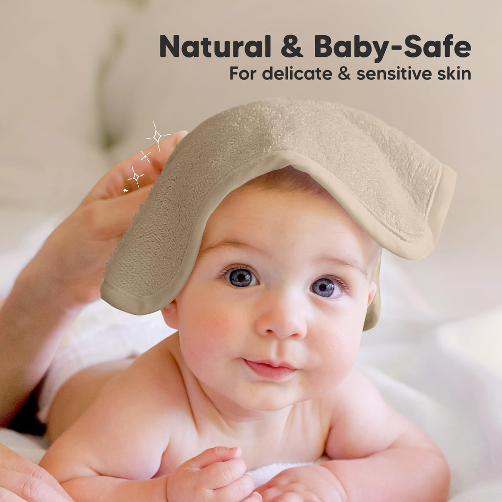 6-Pack Baby Washcloths, Soft Absorbent Washcloths for Face, Body (Rosy) Jansha Store