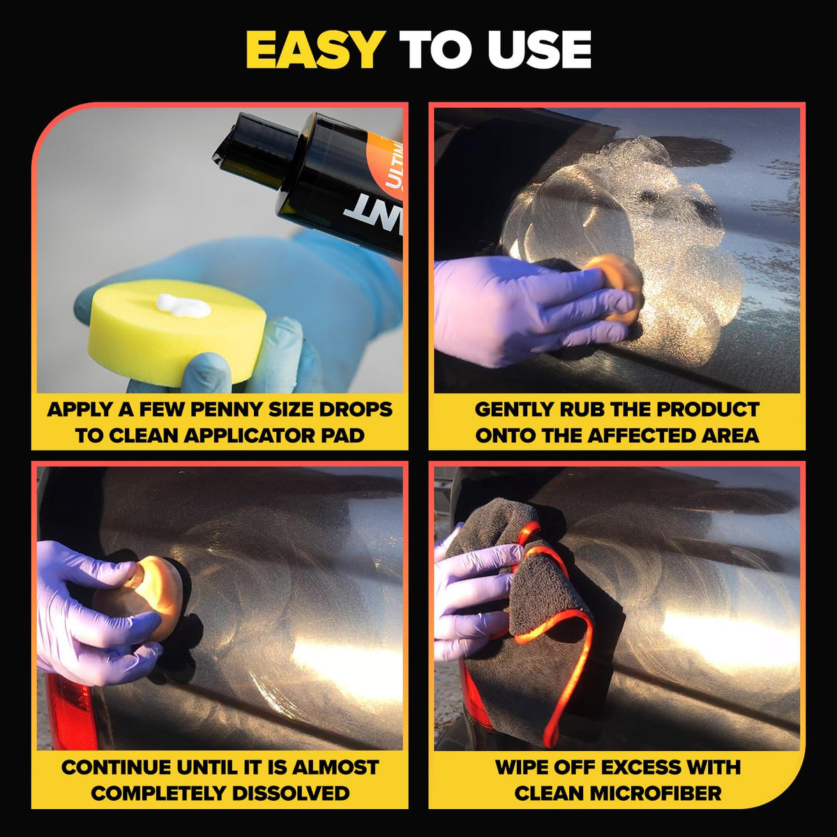Carfidant Scratch Repair and Swirl Remover - Car Paint Scratch Remover & Restorer Kit with Buffer Pad - Polishing & Waxing Kits - Compound for Vehicles Paint Repair - 8.4 fl. Oz. Jansha Store