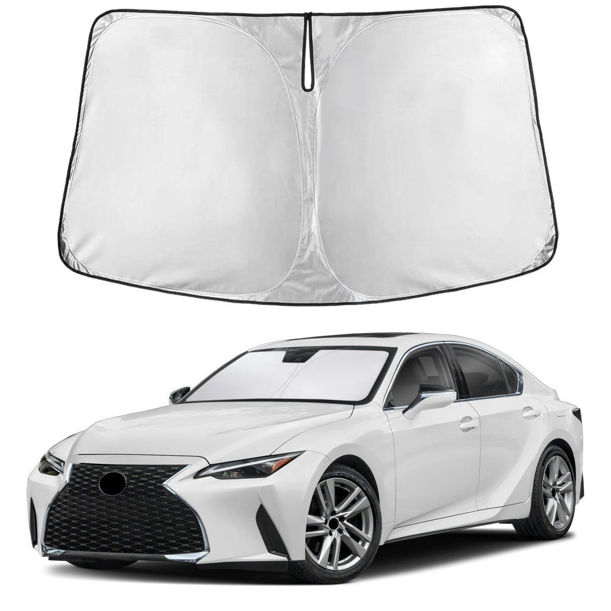 EcoNour Car Windshield Sun Shade, Front Window Sun Blocker for SUVs,Sedan Jansha Store