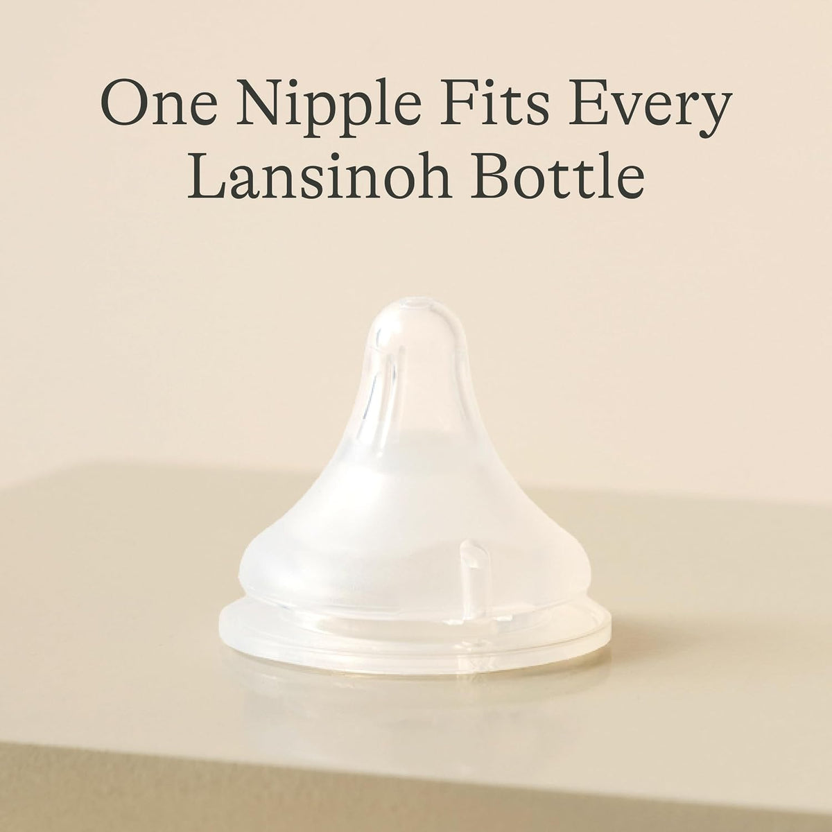 Lansinoh NaturalWave Baby Bottle Nipples, Slow Flow (S), 4 Count Jansha Store
