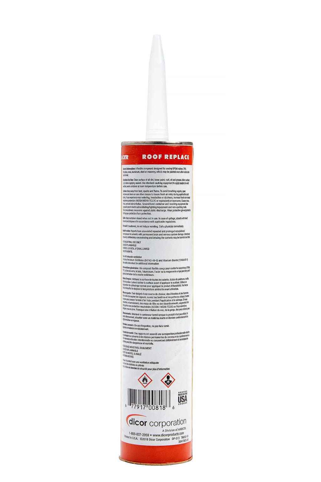 Dicor 501LSW-1 Self-Leveling Lap Sealant, White, 10.3 Oz, RV Roofing Jansha Store