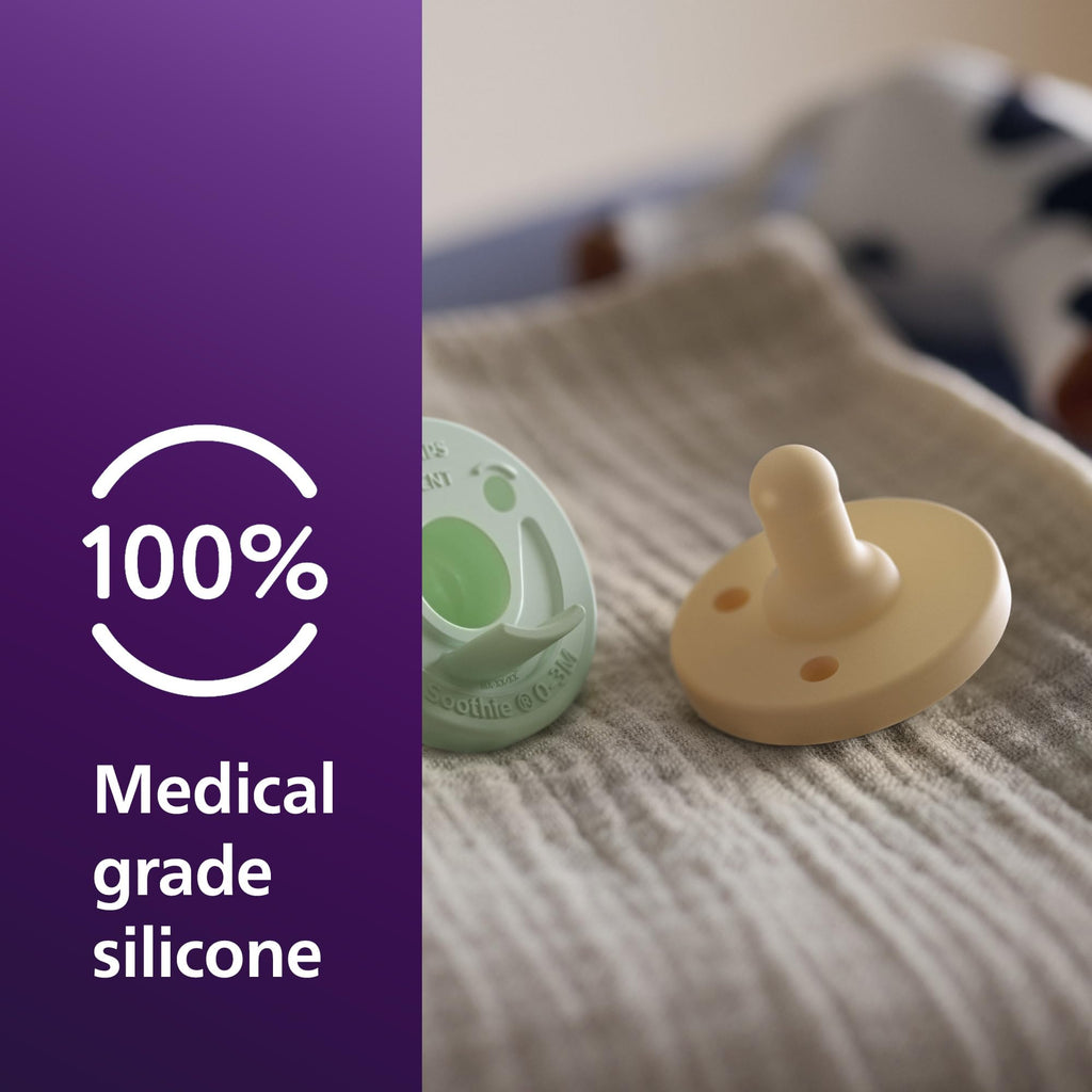 Philips Avent Soothie Baby Pacifier for 0-3 Months, BPA-Free, 4-Pack, Green Jansha Store