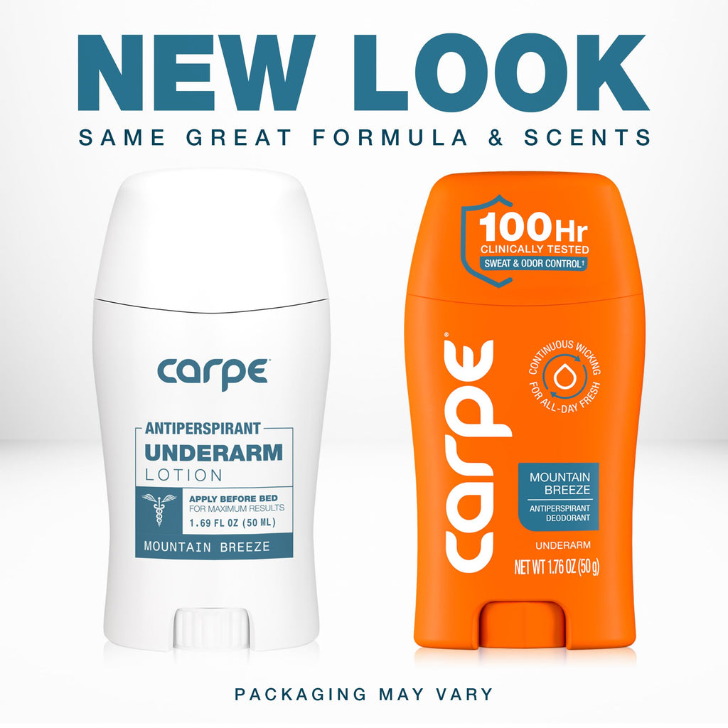 Carpe 100-Hour Antiperspirant Deodorant, Mountain Breeze - 2 Pack Jansha Store