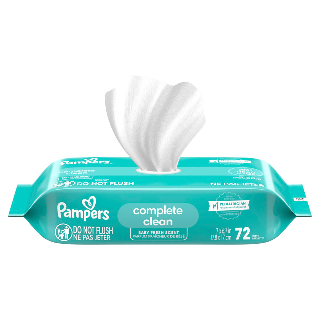 Pampers Complete Clean Baby Wipes - Fresh Scent 1X 72 Count Jansha Store