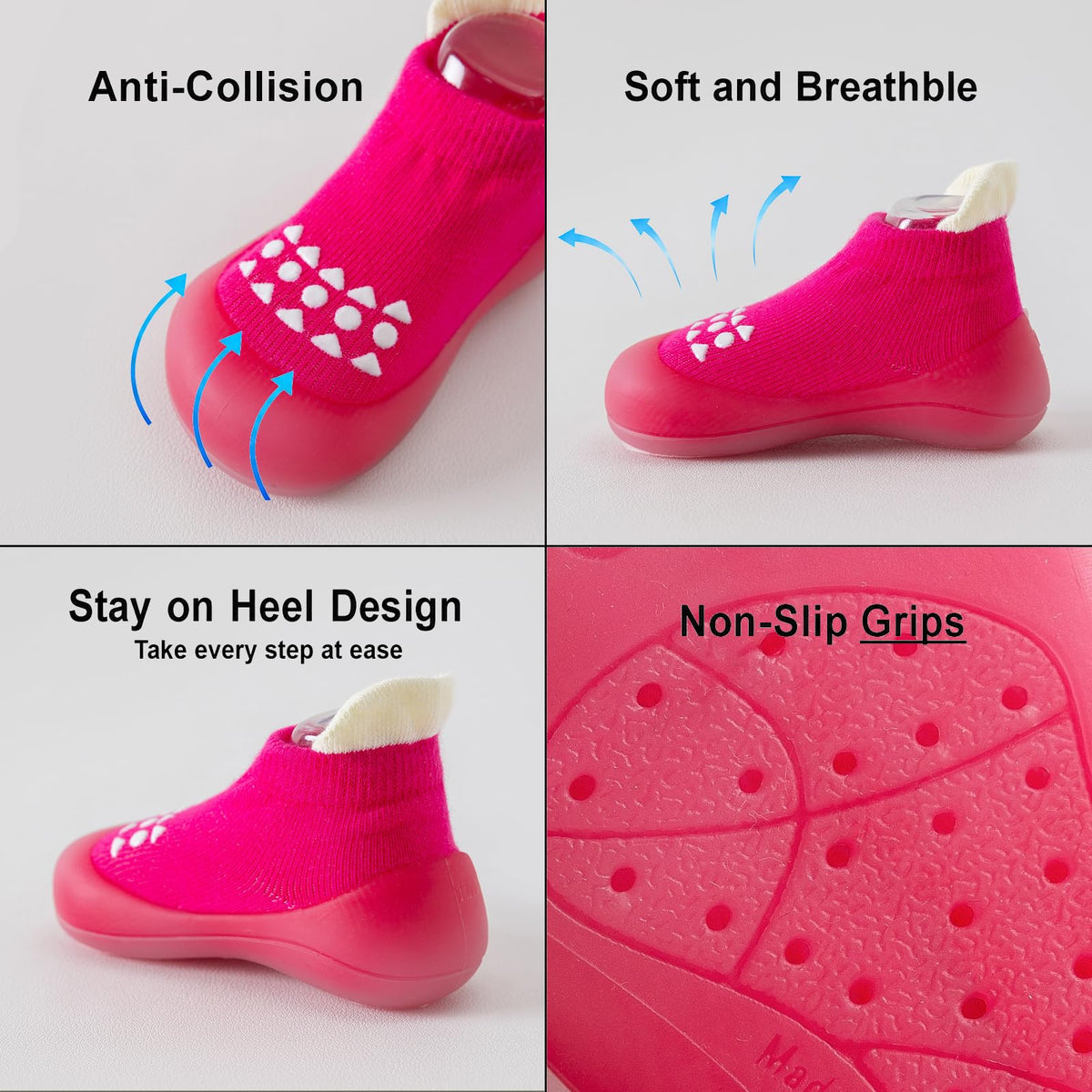 Hstyle Baby Sock Shoes Toddler Boys Walking Shoes Infant Slippers Sneakers Jansha Store