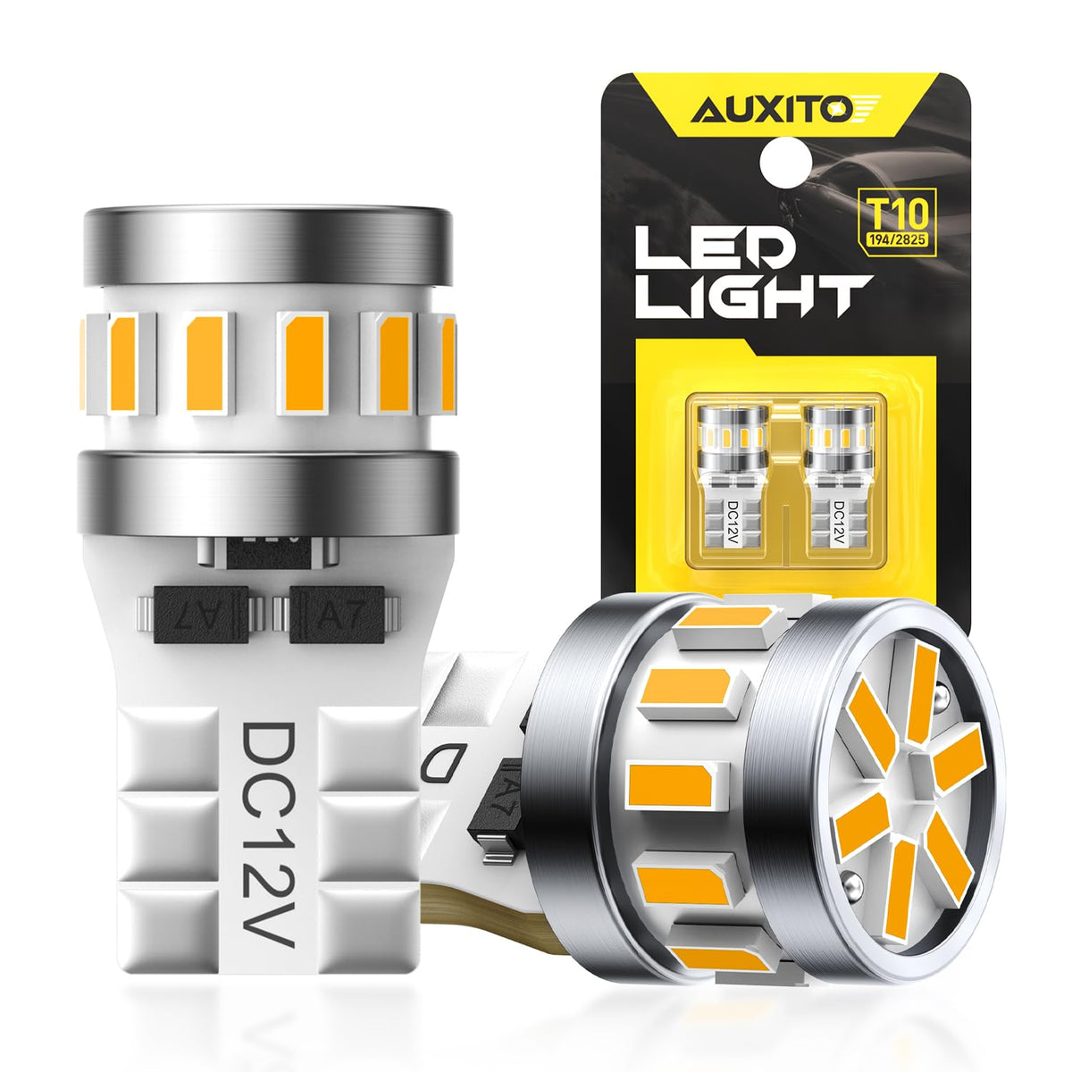 AUXITO 912 921 LED Bulb for Backup Light Reverse Lights High Power 2835 15-SMD Chipsets Error Free T15 906 922 W16W Bulbs, 6000K White, Automotive Light Bulbs (Upgraded, Pack of 2) Jansha Store
