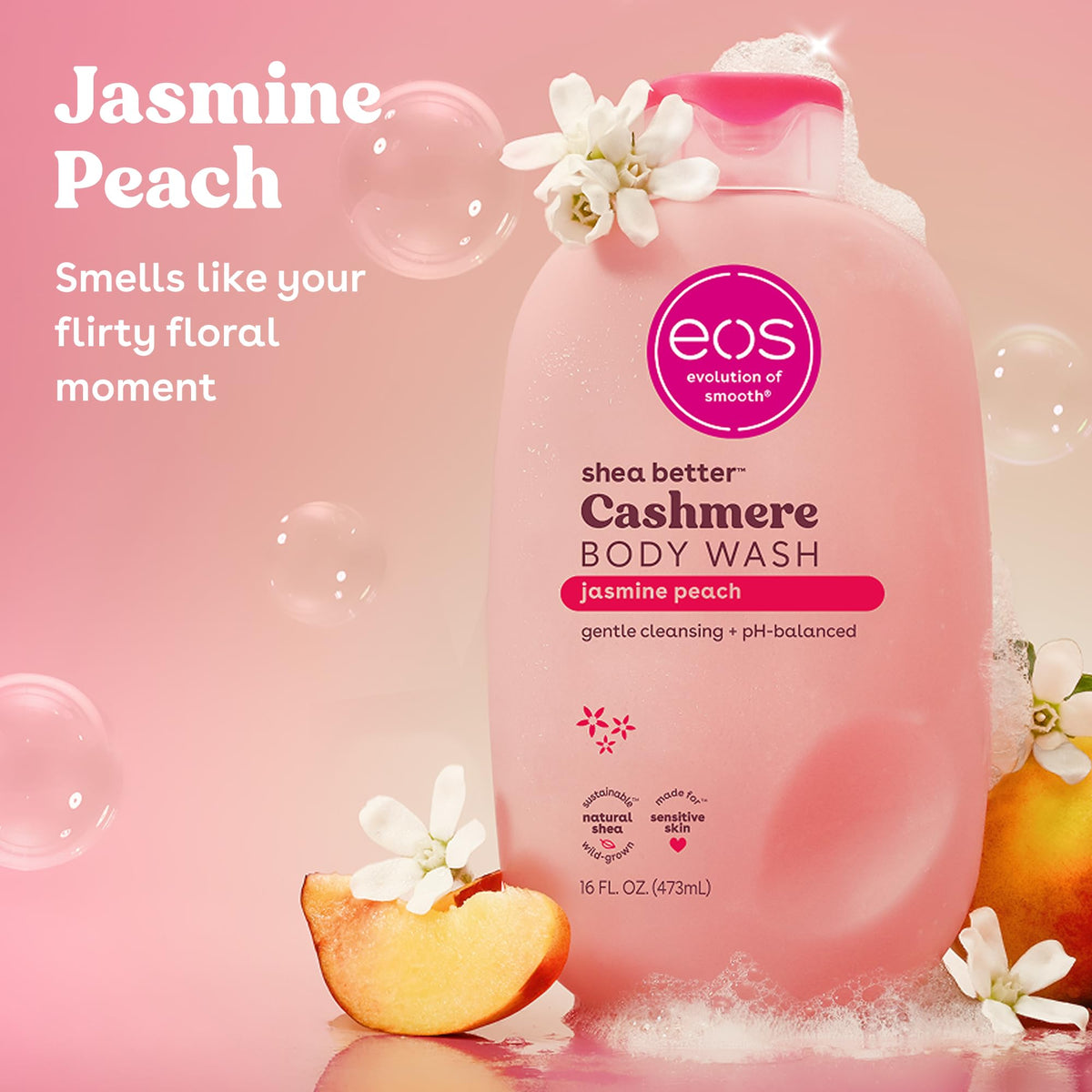 eos Cashmere Body Wash- Vanilla Cashmere, Creamy Gel with Shea Butter, 16 fl oz Jansha Store