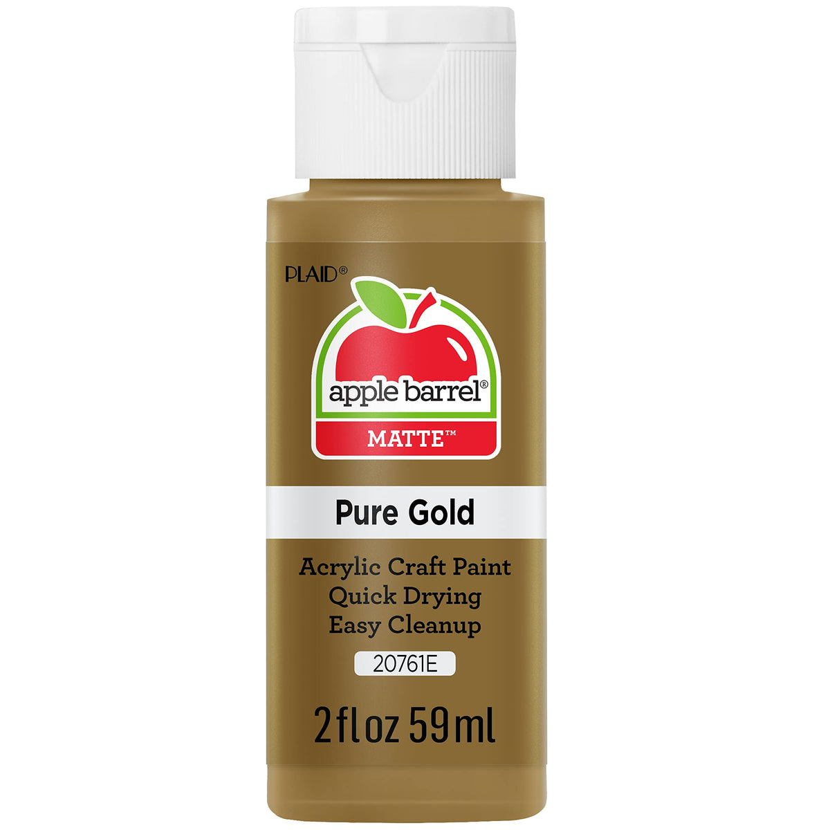Apple Barrel Acrylic Paint in Assorted Colors (2 Ounce), 20503 White Jansha Store