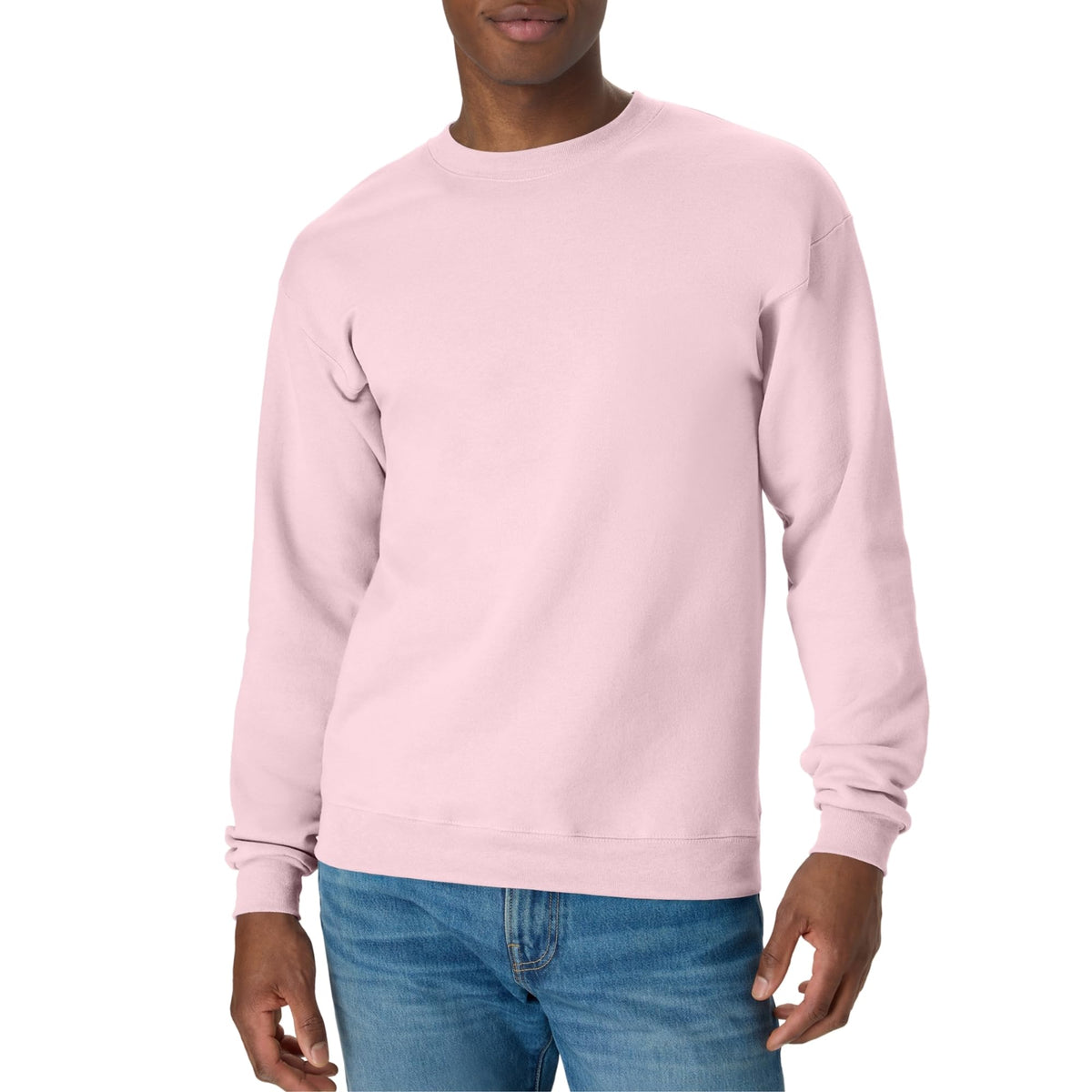 Hanes Men's Sweatshirt, EcoSmart Fleece Crewneck Sweatshirt, Big & Tall Available, 1 or 2-Pack Jansha Store