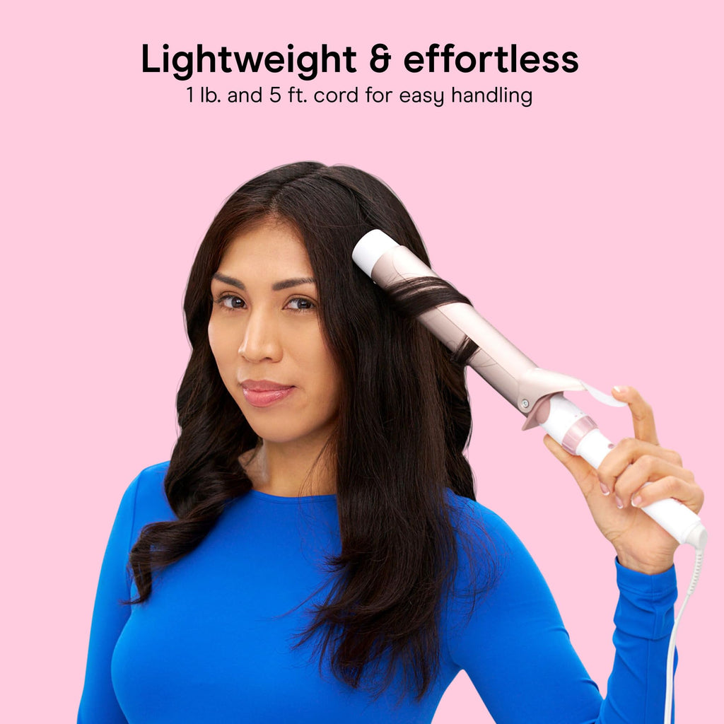 Conair Curling Iron, Double Ceramic, 1/2-in. Barrel, White/Rose Gold Jansha Store